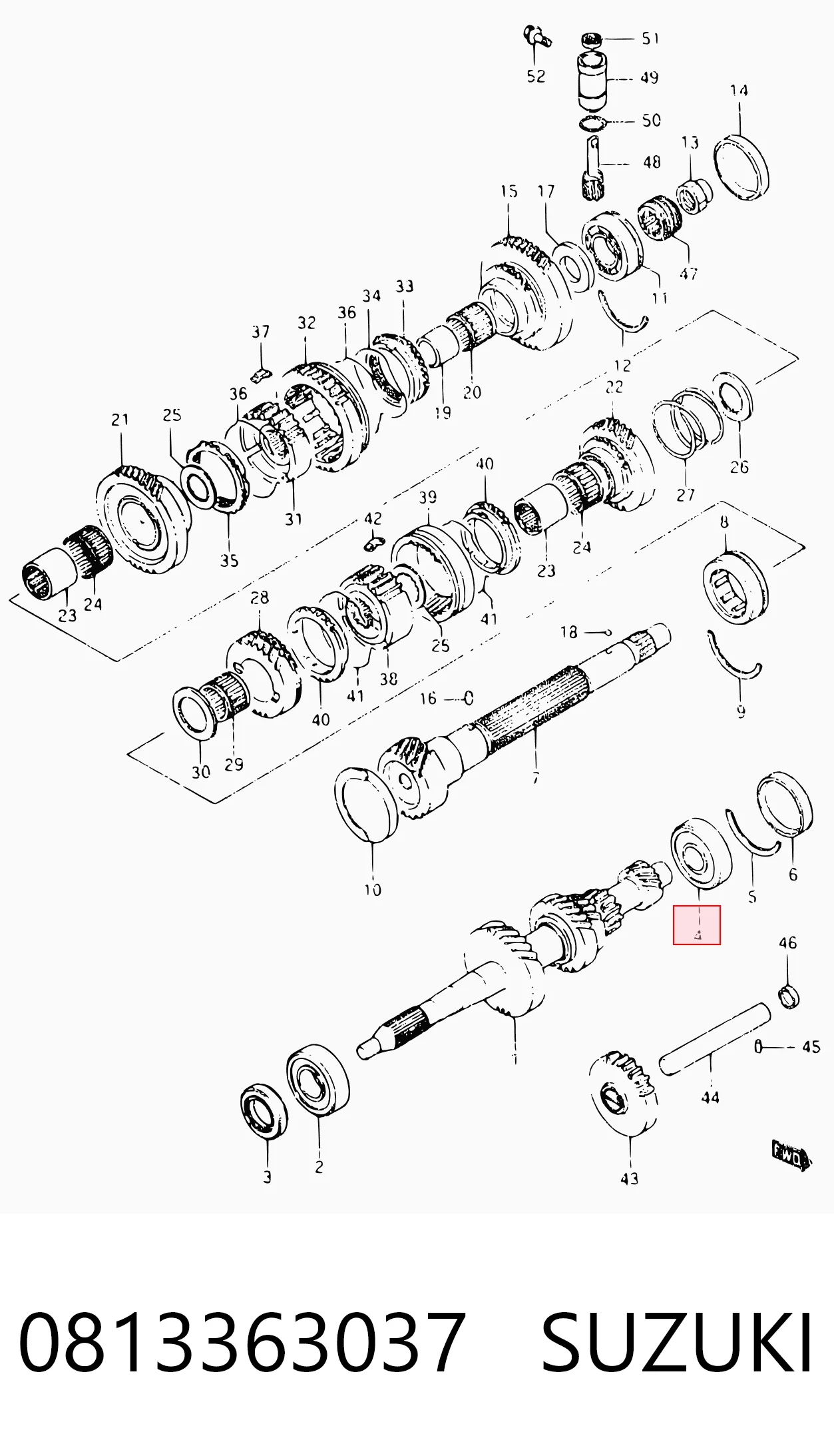Rolamento do gerador para Mitsubishi Lancer CSA