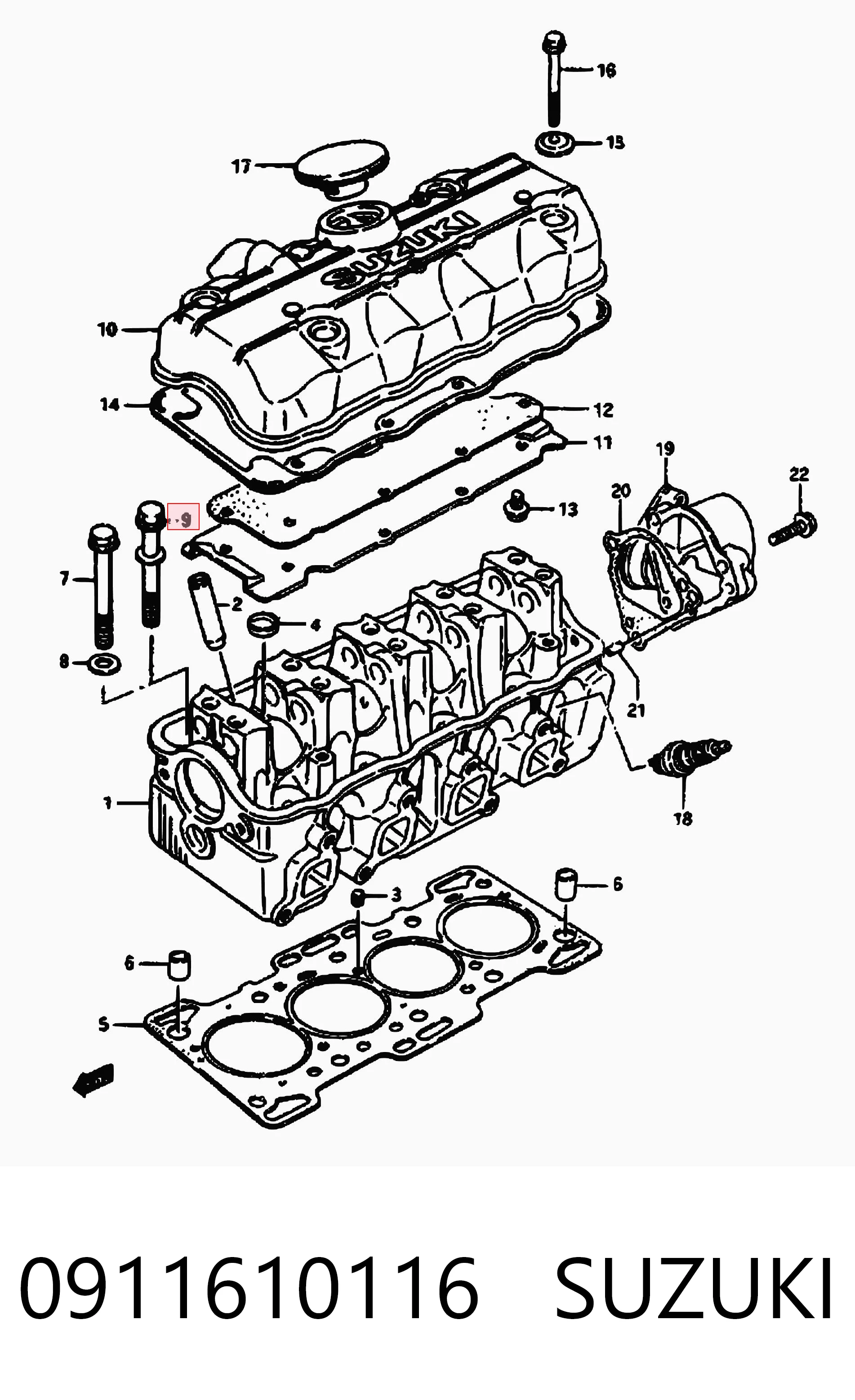 Parafuso de cabeça de motor (CBC) Toyota 911610116 preço, a partir de 8,02 USD