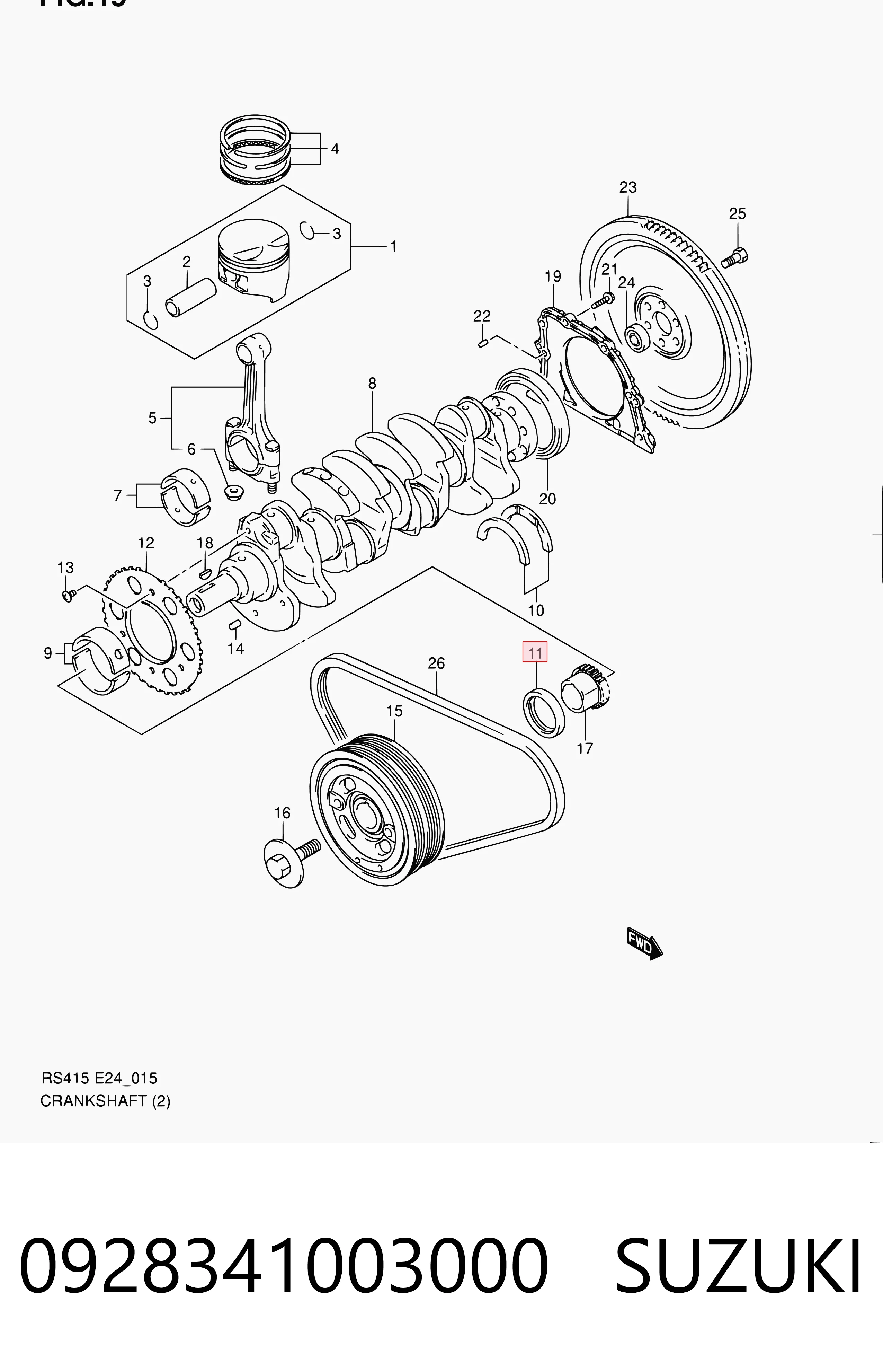 Vedação dianteira de cambota de motor 4709000 General Motors