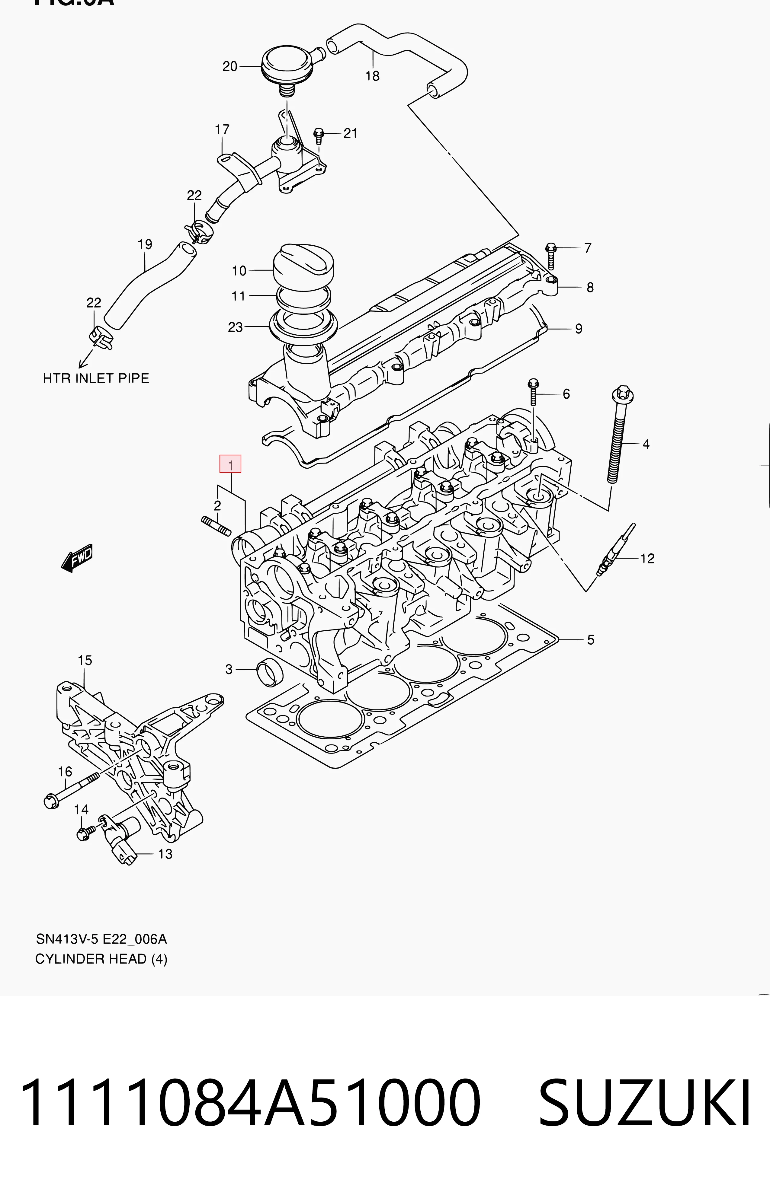 Cabeça de motor (CBC) para Nissan Micra K12
