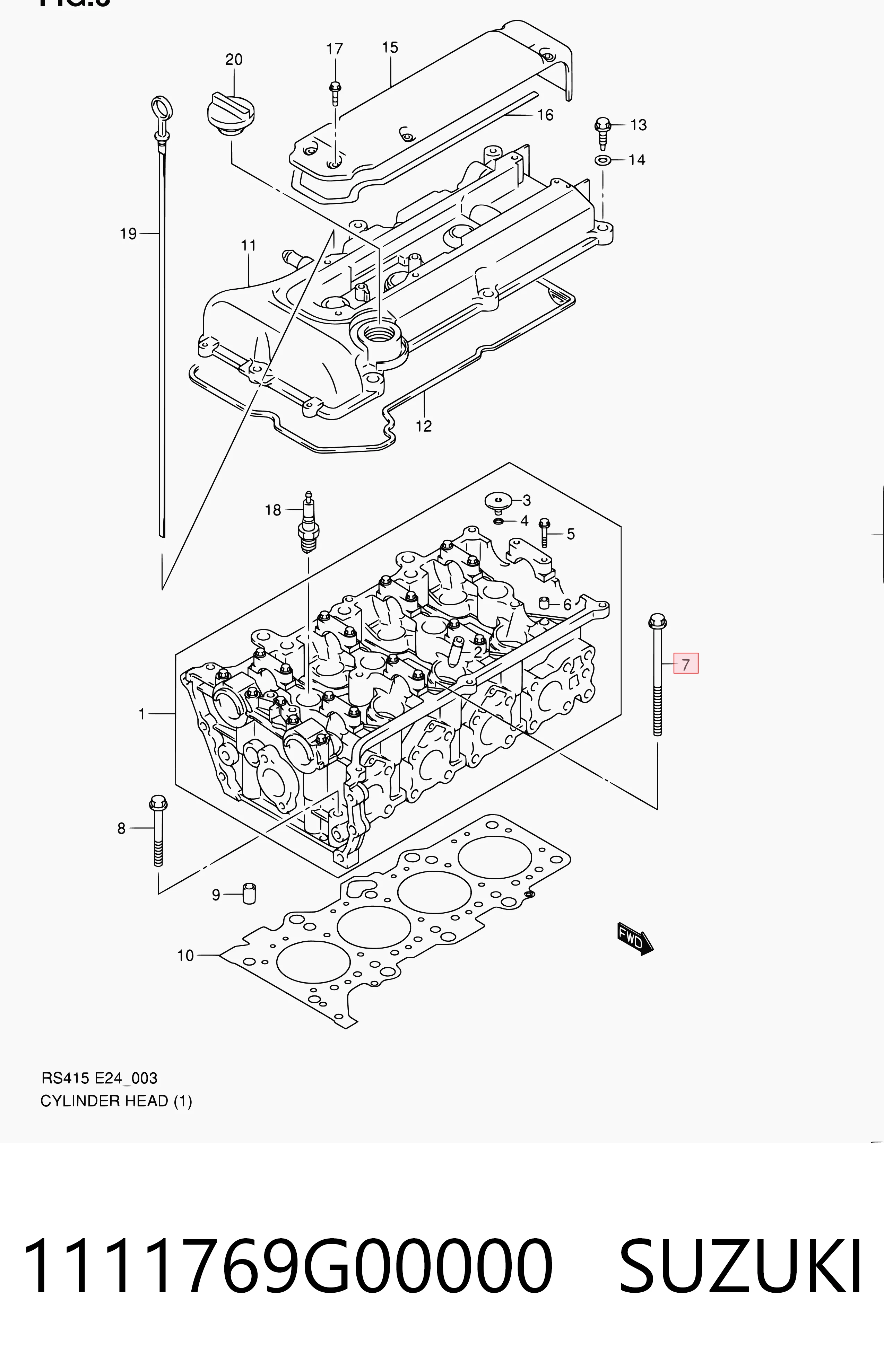 Parafuso de cabeça de motor (CBC) Suzuki Ignis preço, a partir de 9,07 USD