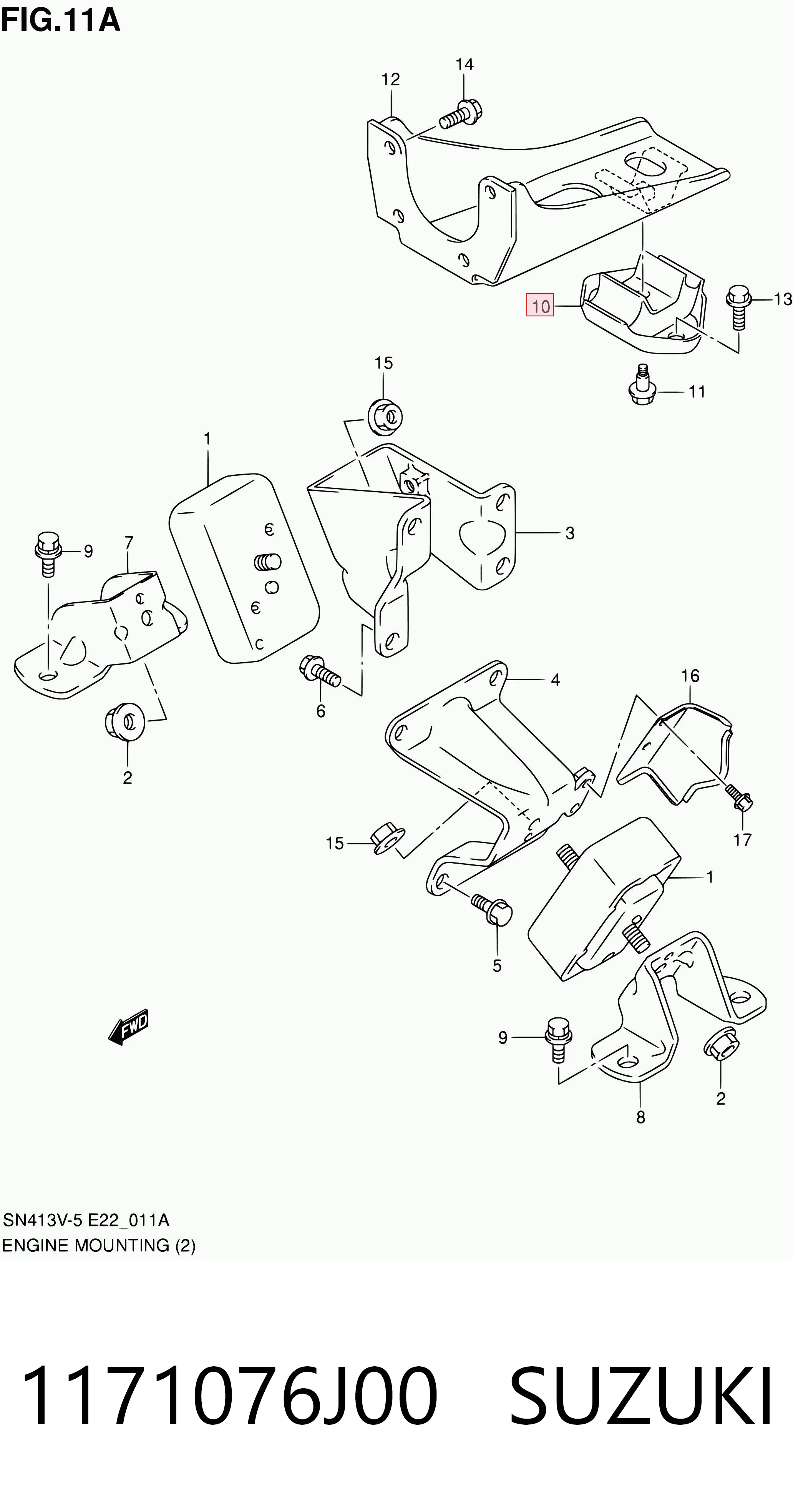 1171076J00 Suzuki