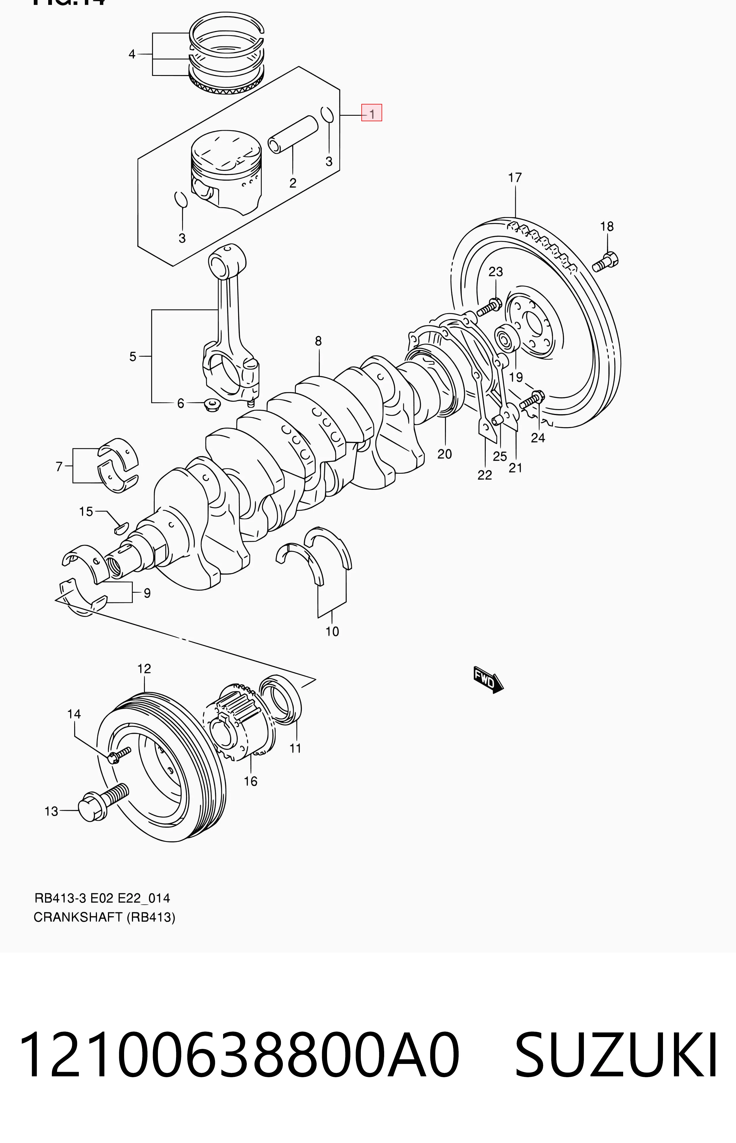 12100638800A0 Suzuki