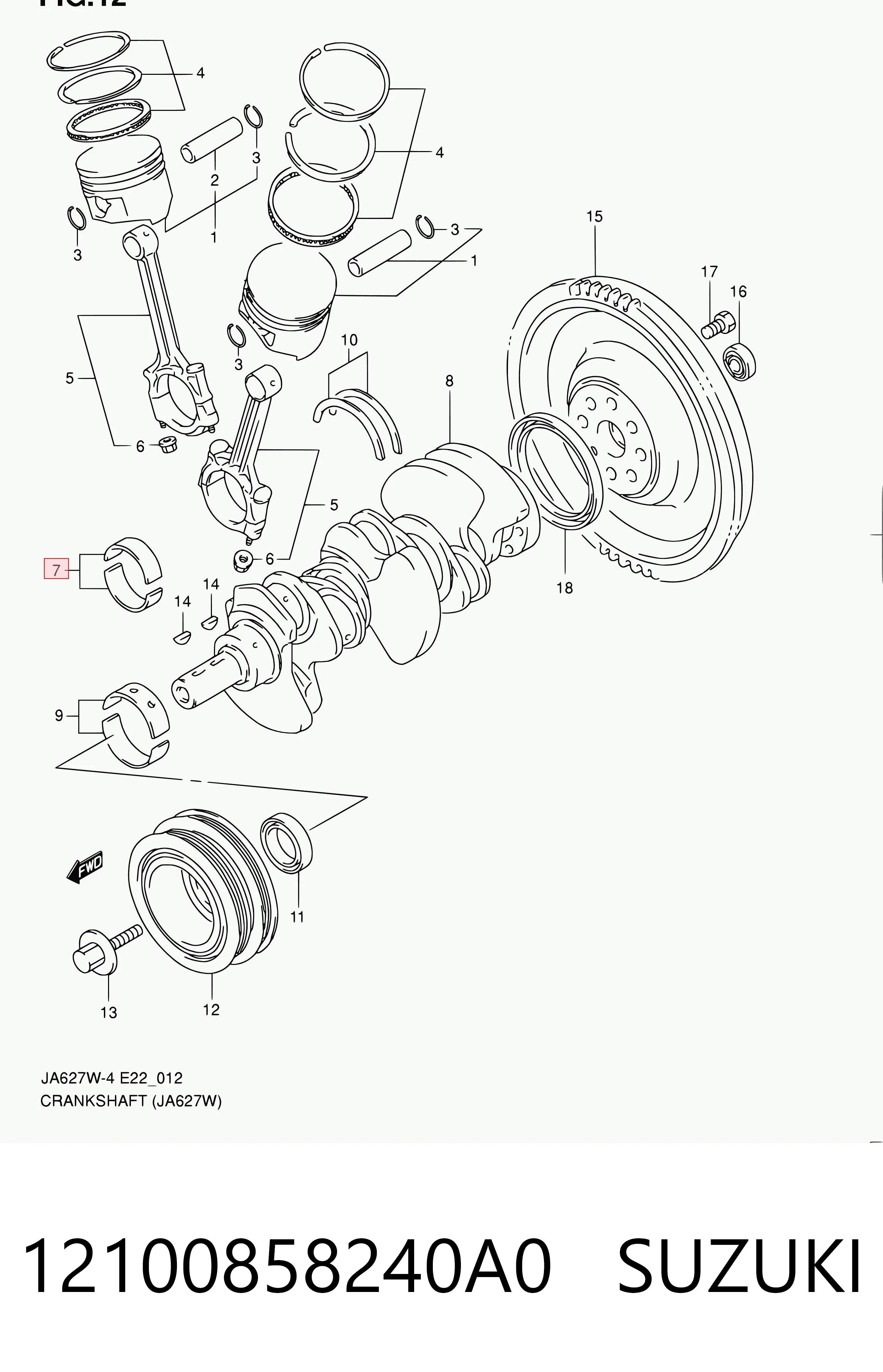 12100858240A0 Suzuki
