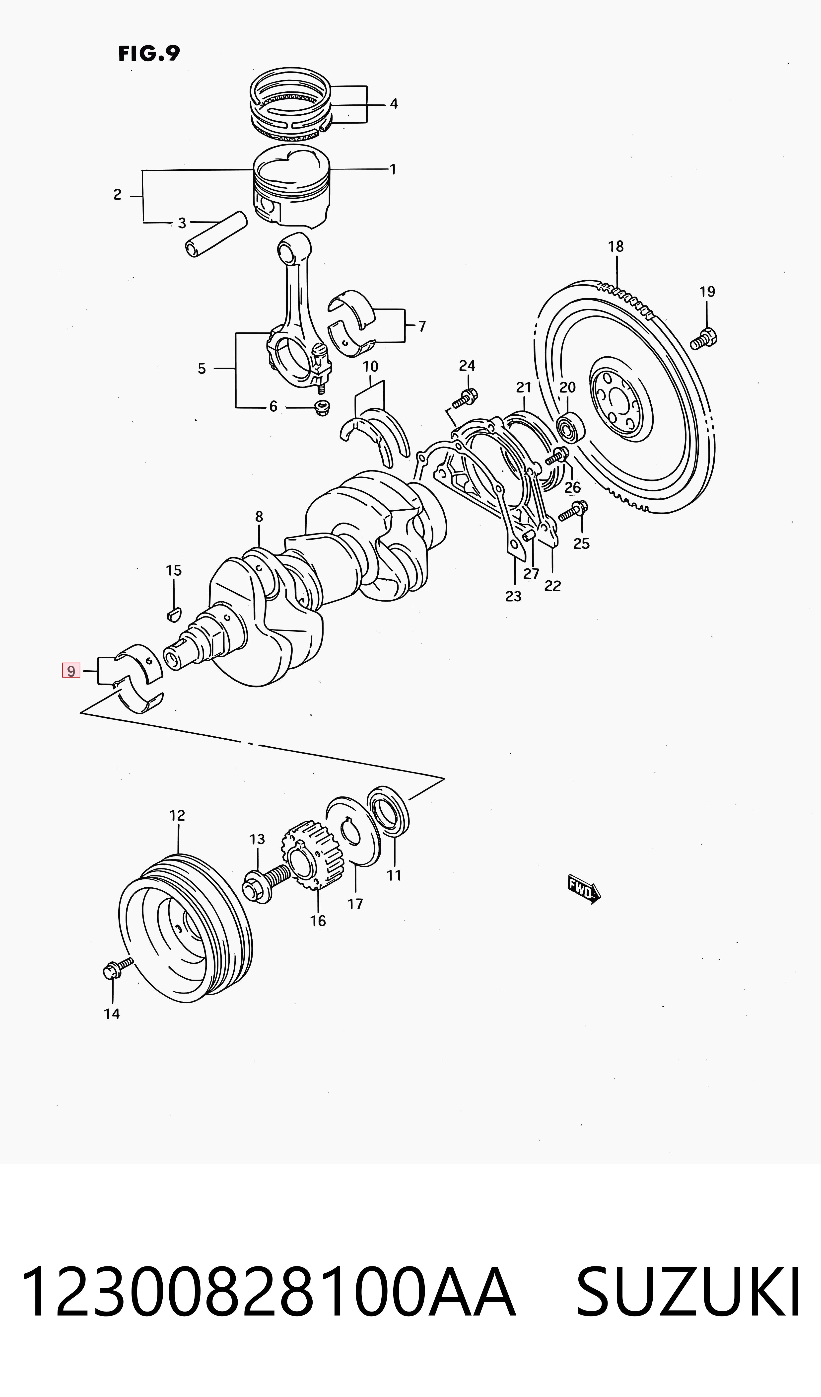 12300828100AA Suzuki 