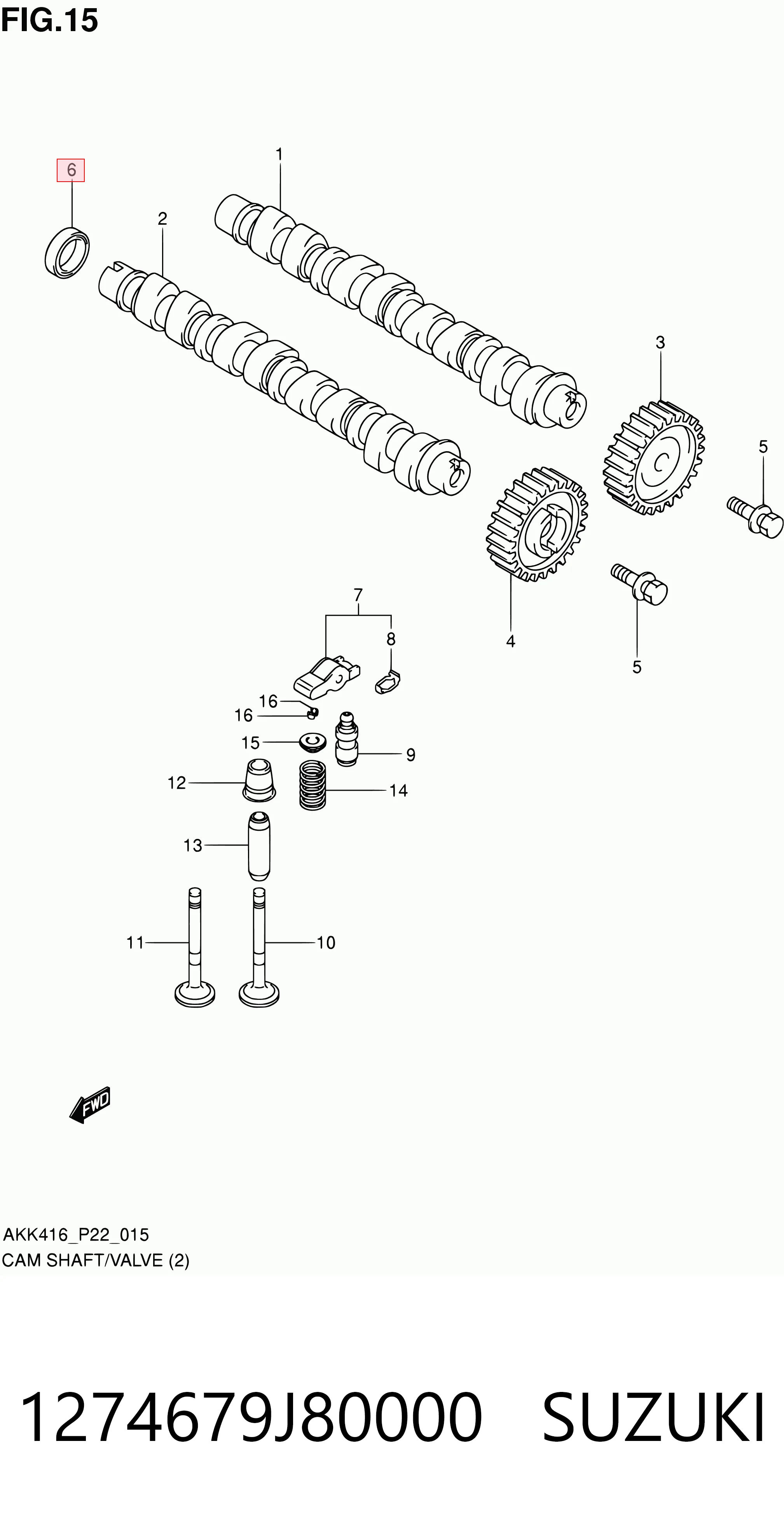 46802577 Hyundai/Kia Vedação da árvore distribuidora de motor