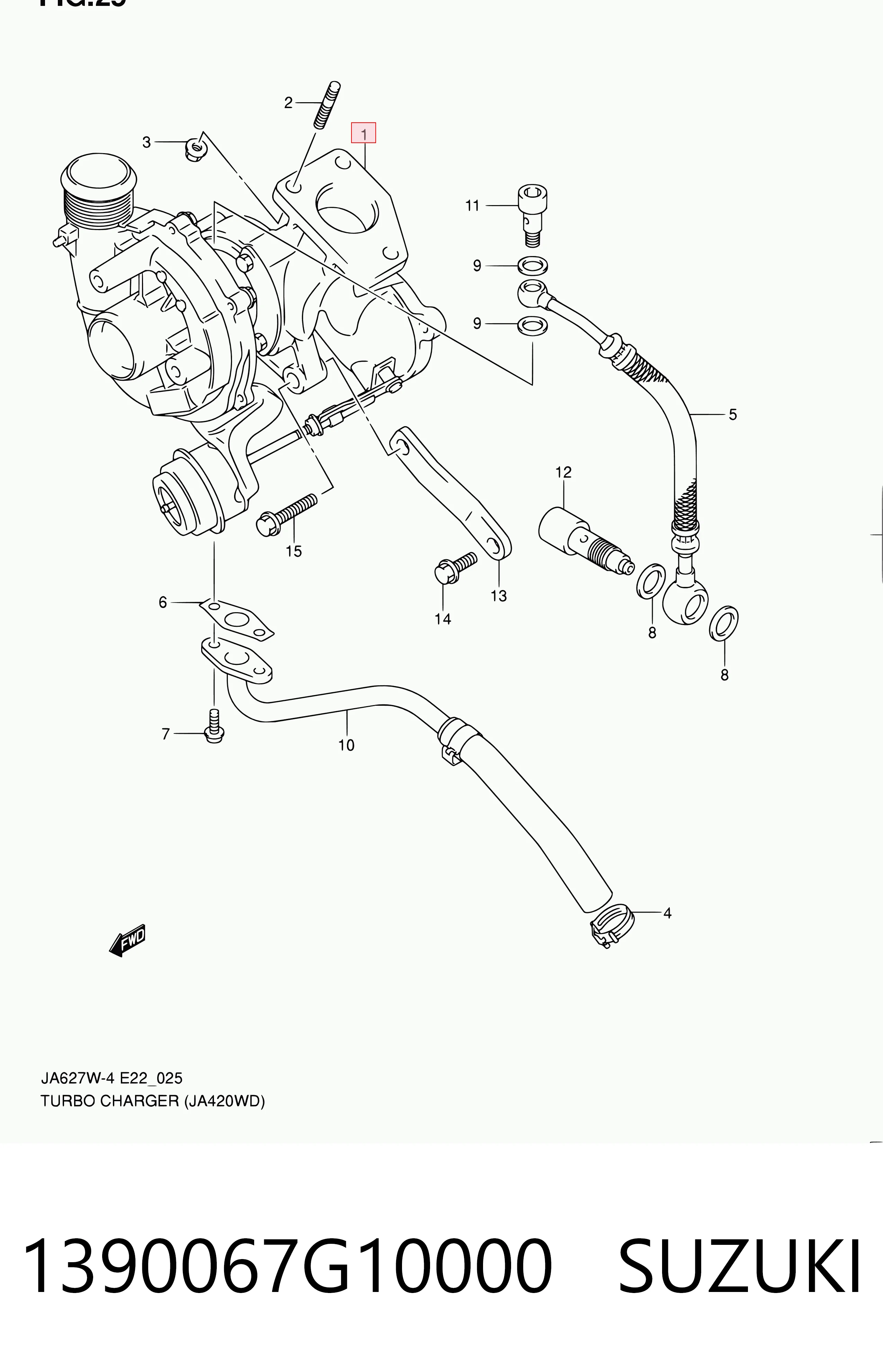  Turbina Suzuki Grand Vitara SUV (FT, HT) (1998 - 2005) 
