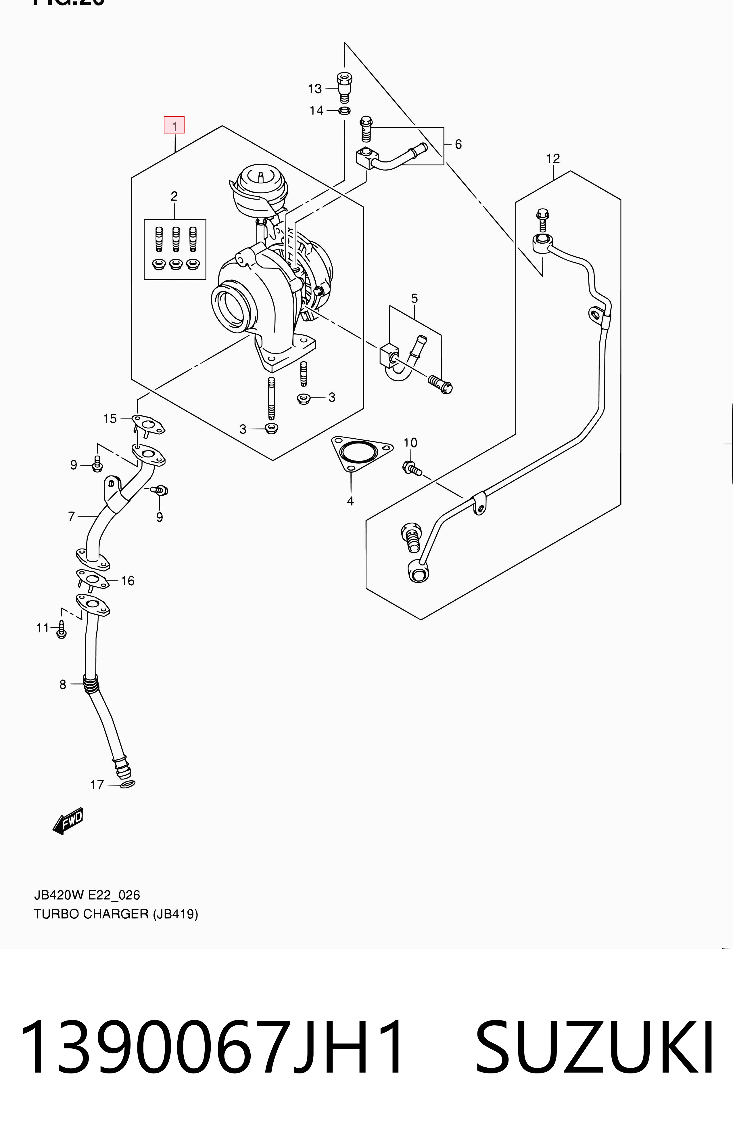 1390067JH1 Suzuki Turbina
