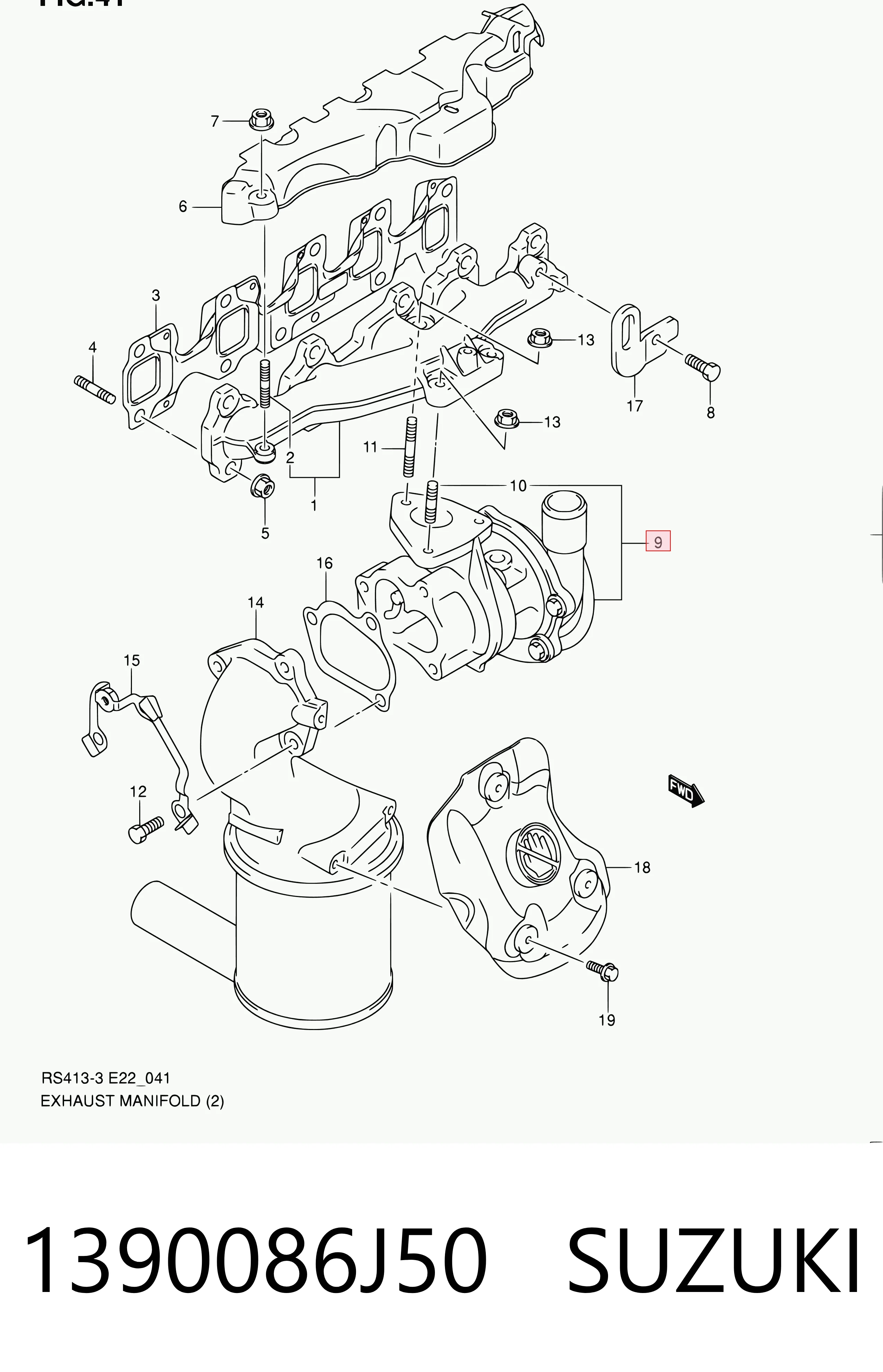 1390086J50 Suzuki