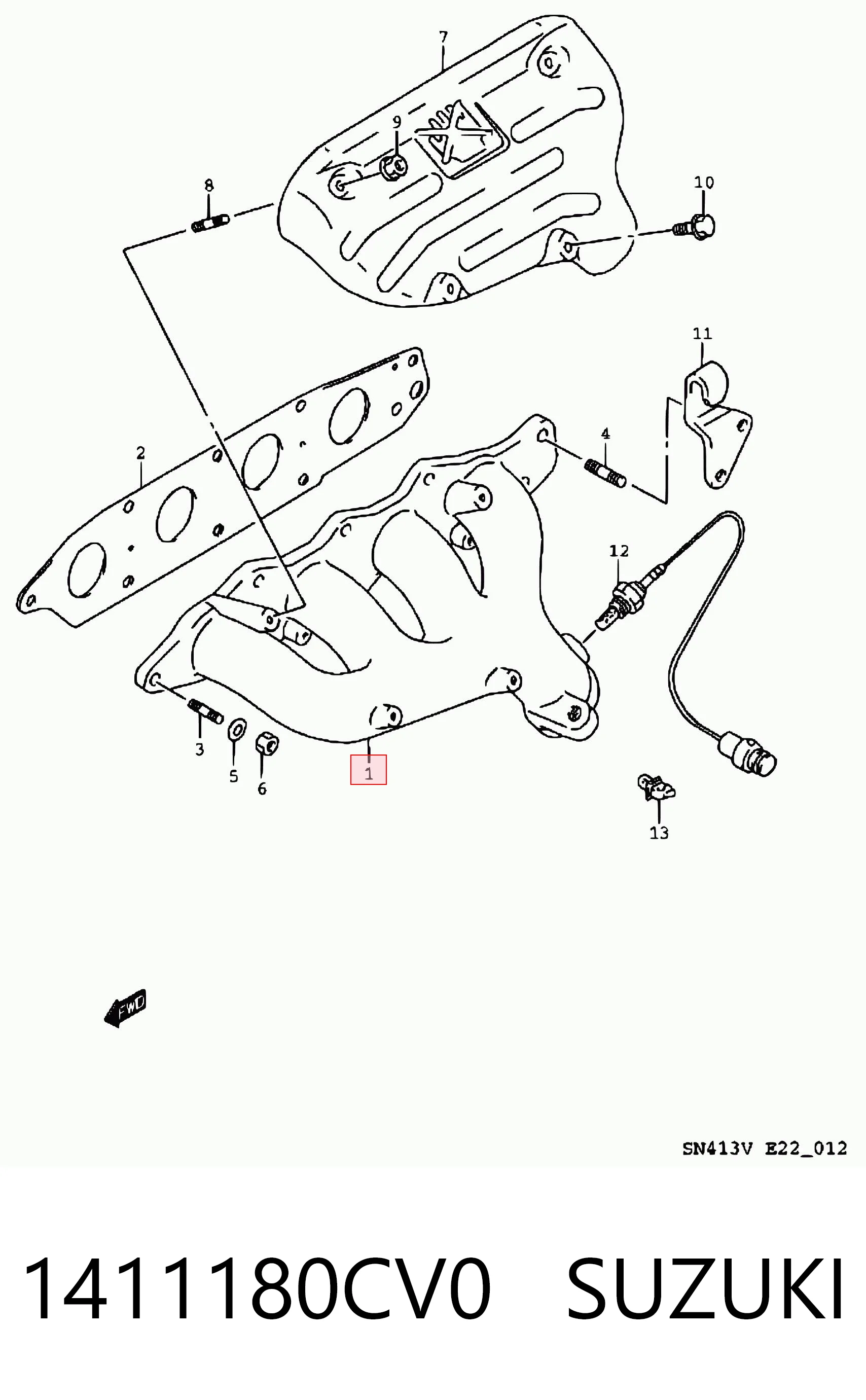 Tubo coletor de escape Suzuki Jimny SN, JB ao melhor preço