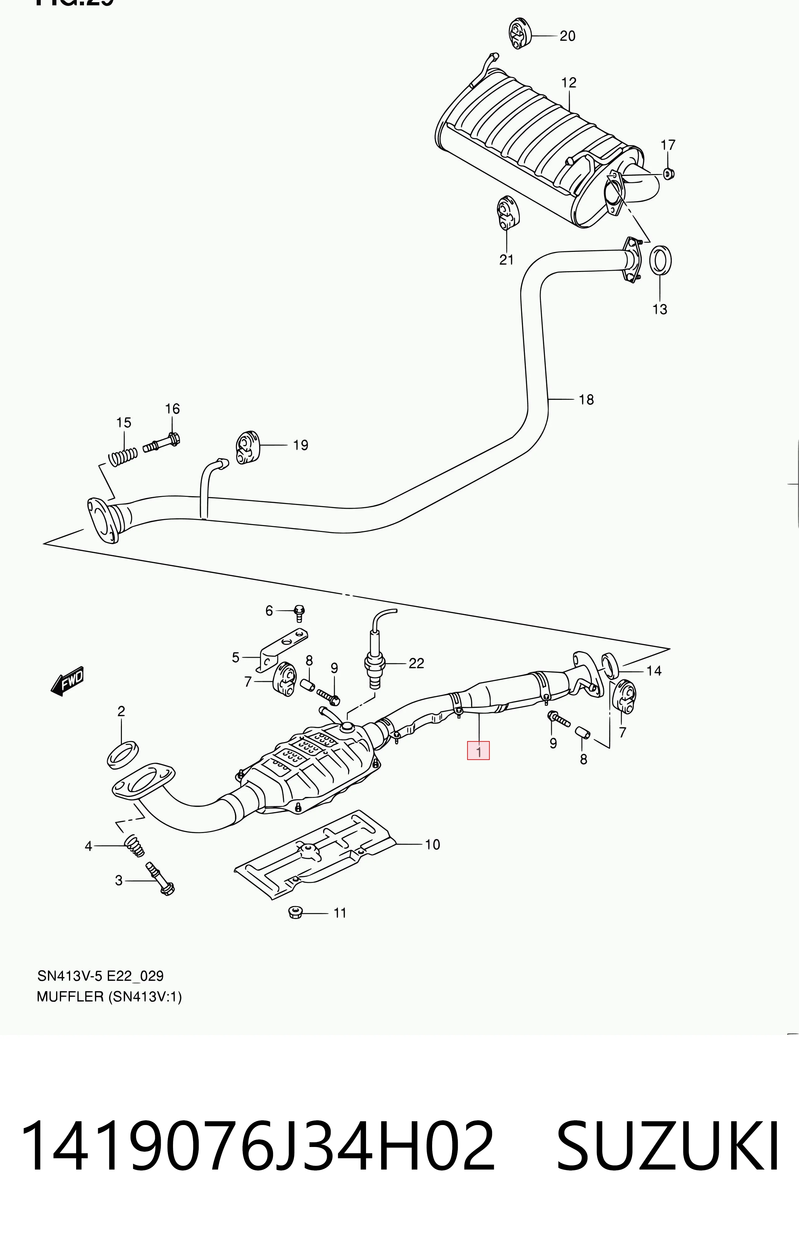  para Suzuki Jimny  (SN, JB)