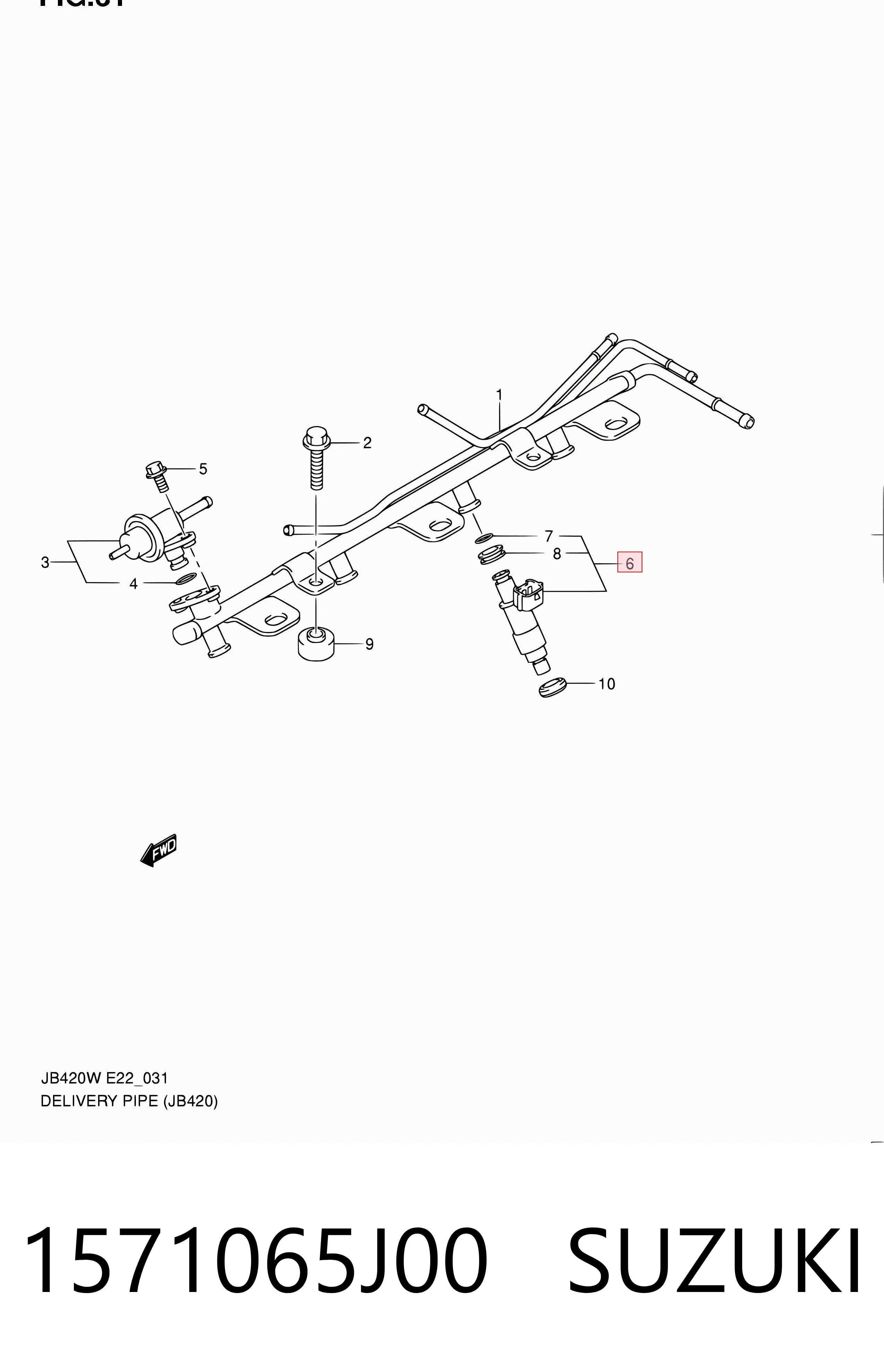 Injetor de injeção de combustível Suzuki 1571065J00 preço, a partir de 175,44 USD