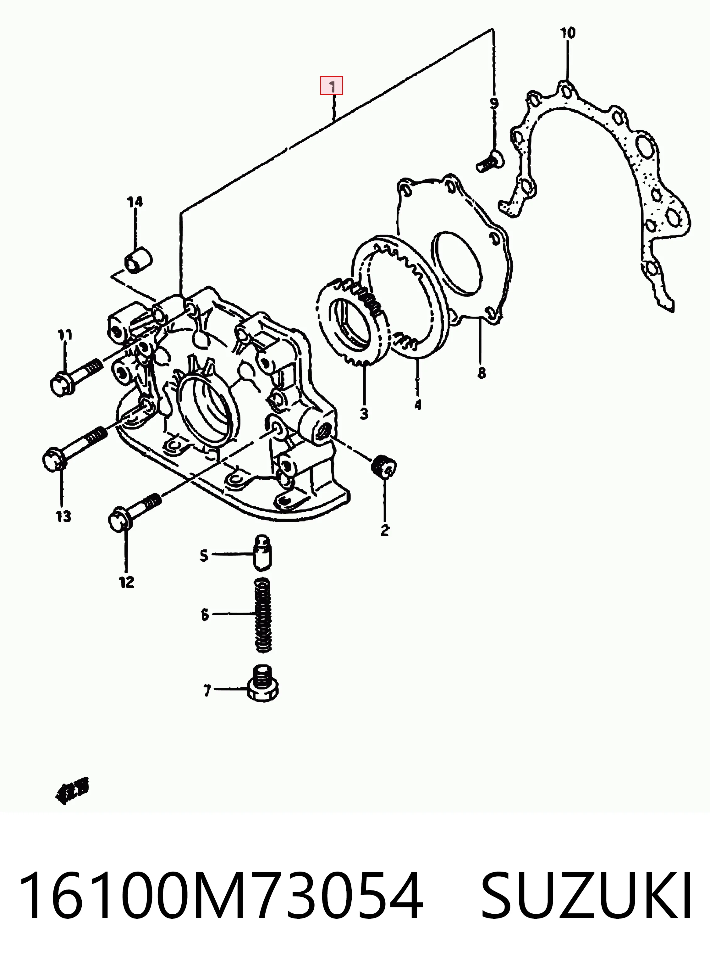 16100M73054 Suzuki
