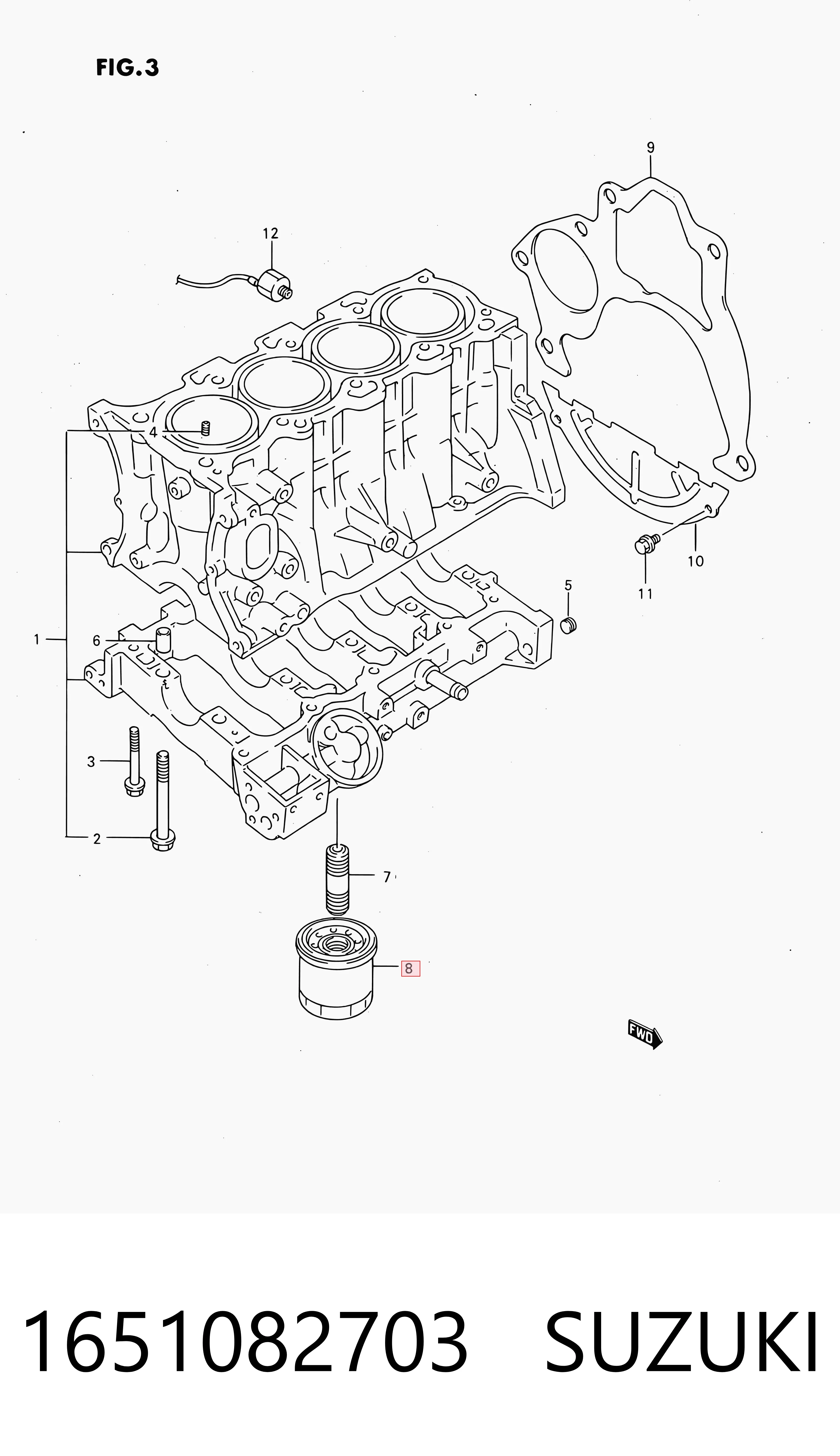 1651082703 Suzuki Filtro de óleo