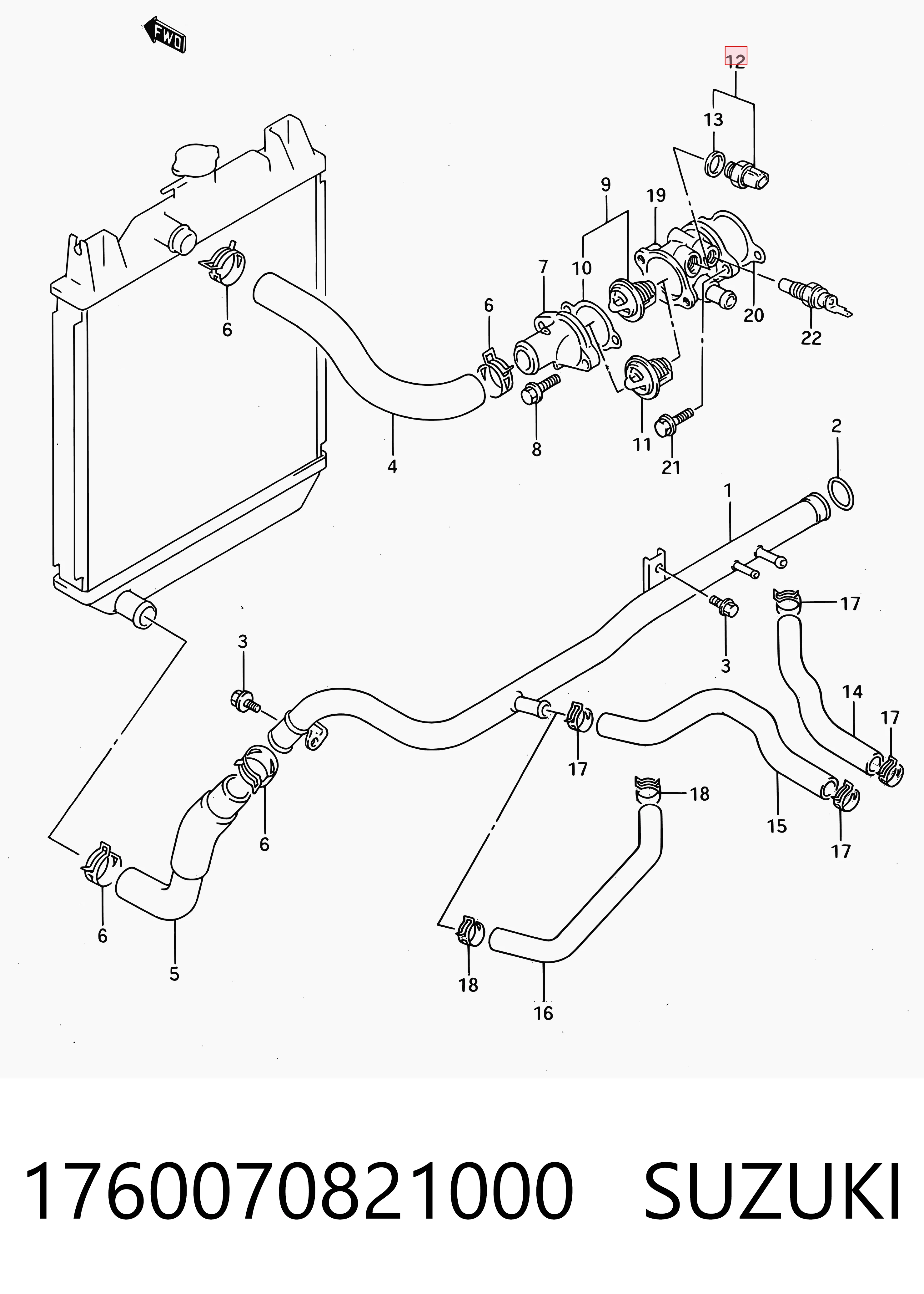 Compre 96060143 General Motors Sensor de temperatura do fluido de esfriamento (de ativação de ventilador do radiador)