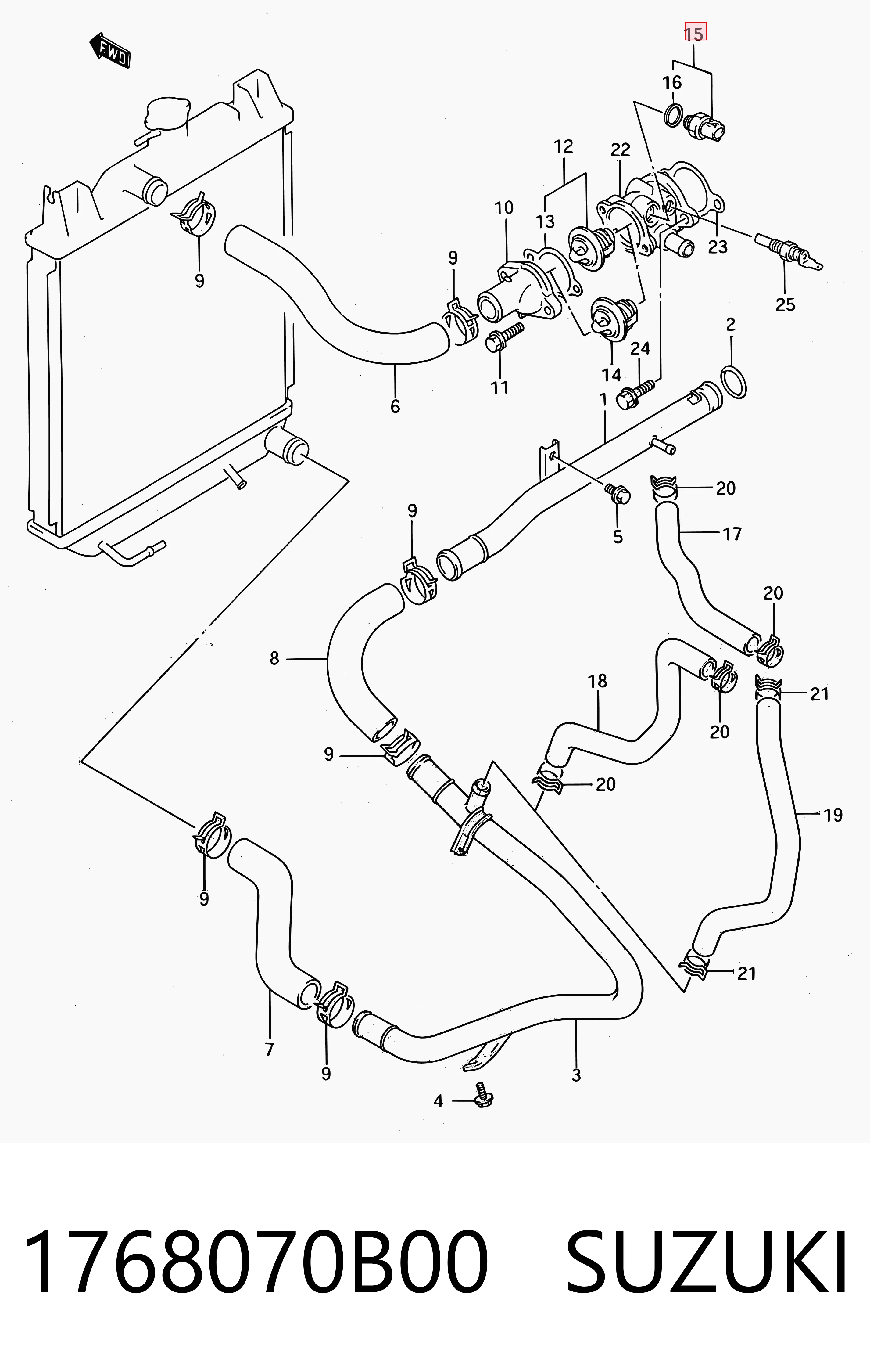Sensor de temperatura do fluido de esfriamento (de ativação de ventilador do radiador) 96060143 General Motors