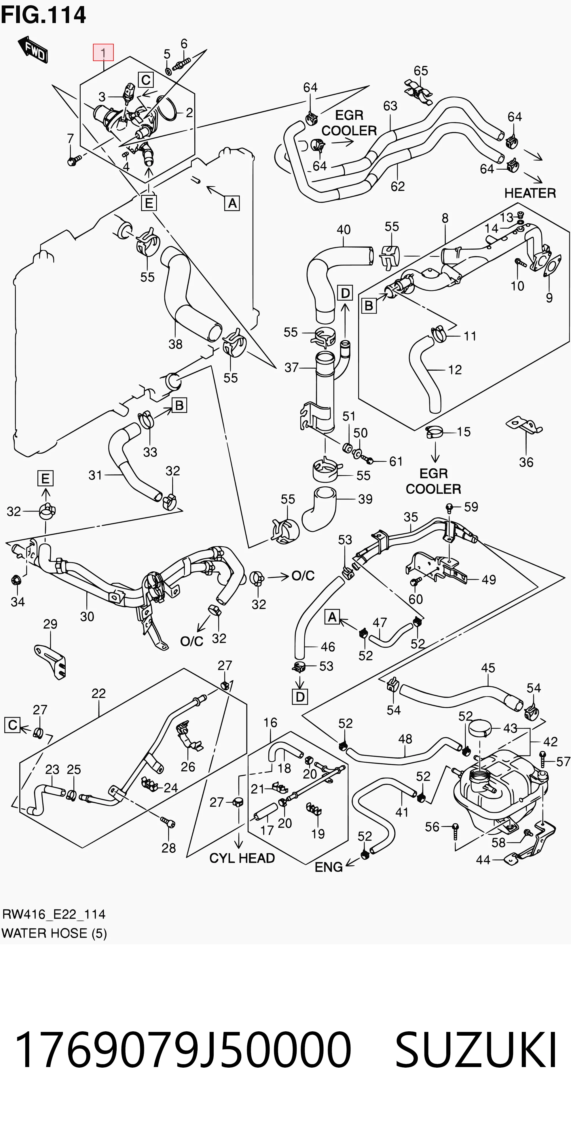 1769079J50000 Suzuki