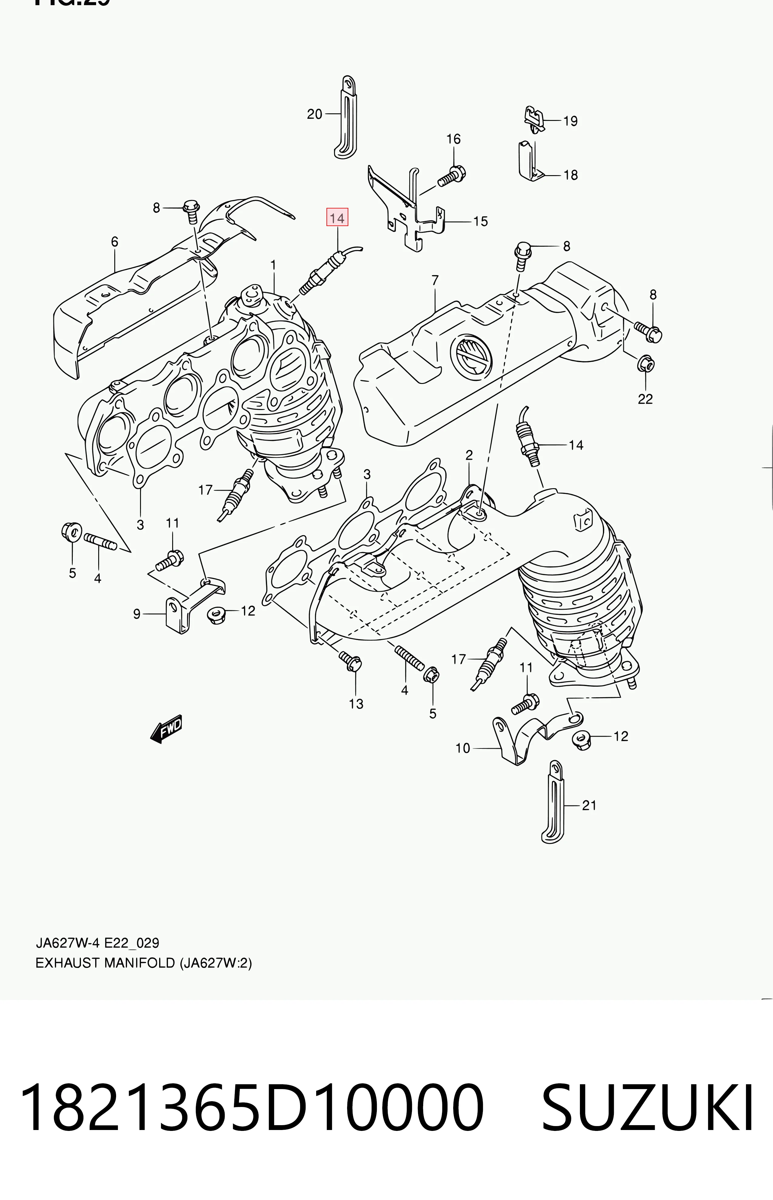 1821365D10000 Suzuki