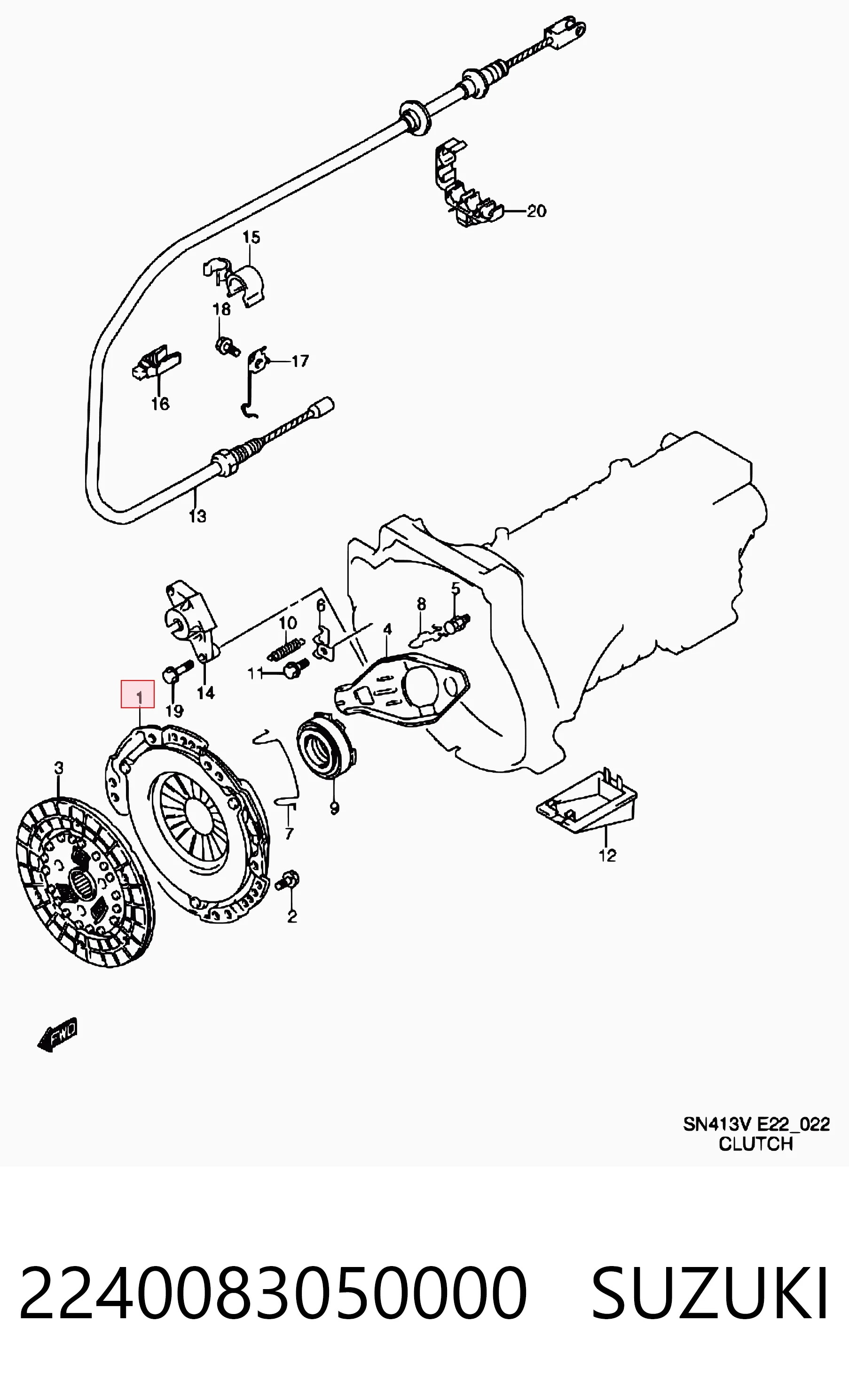 Disco de embraiagem para Suzuki Samurai SJ
