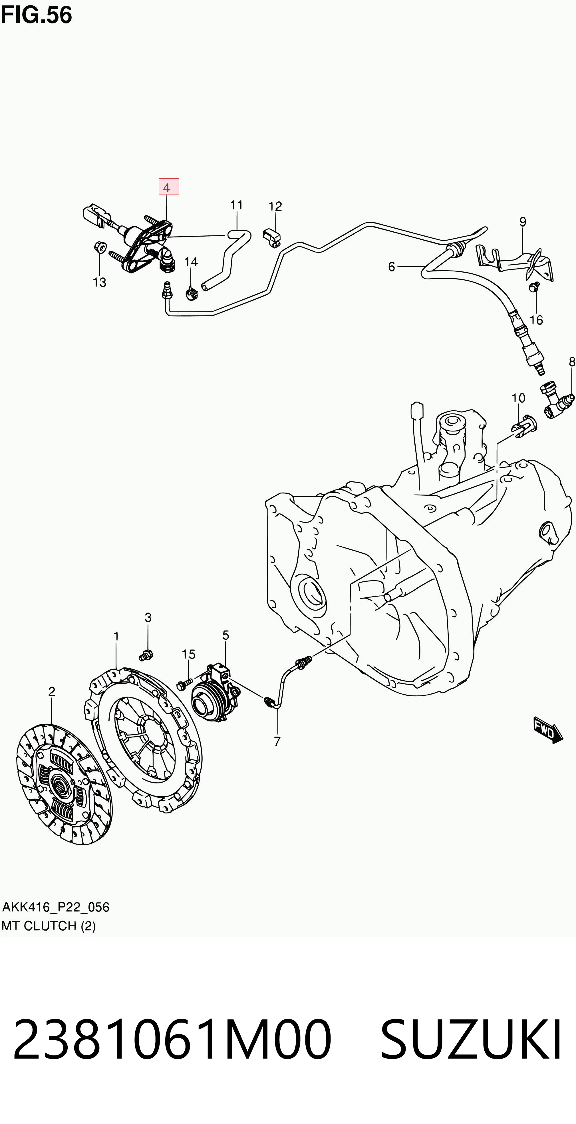 Cilindro mestre de embraiagem Suzuki Vitara  LY