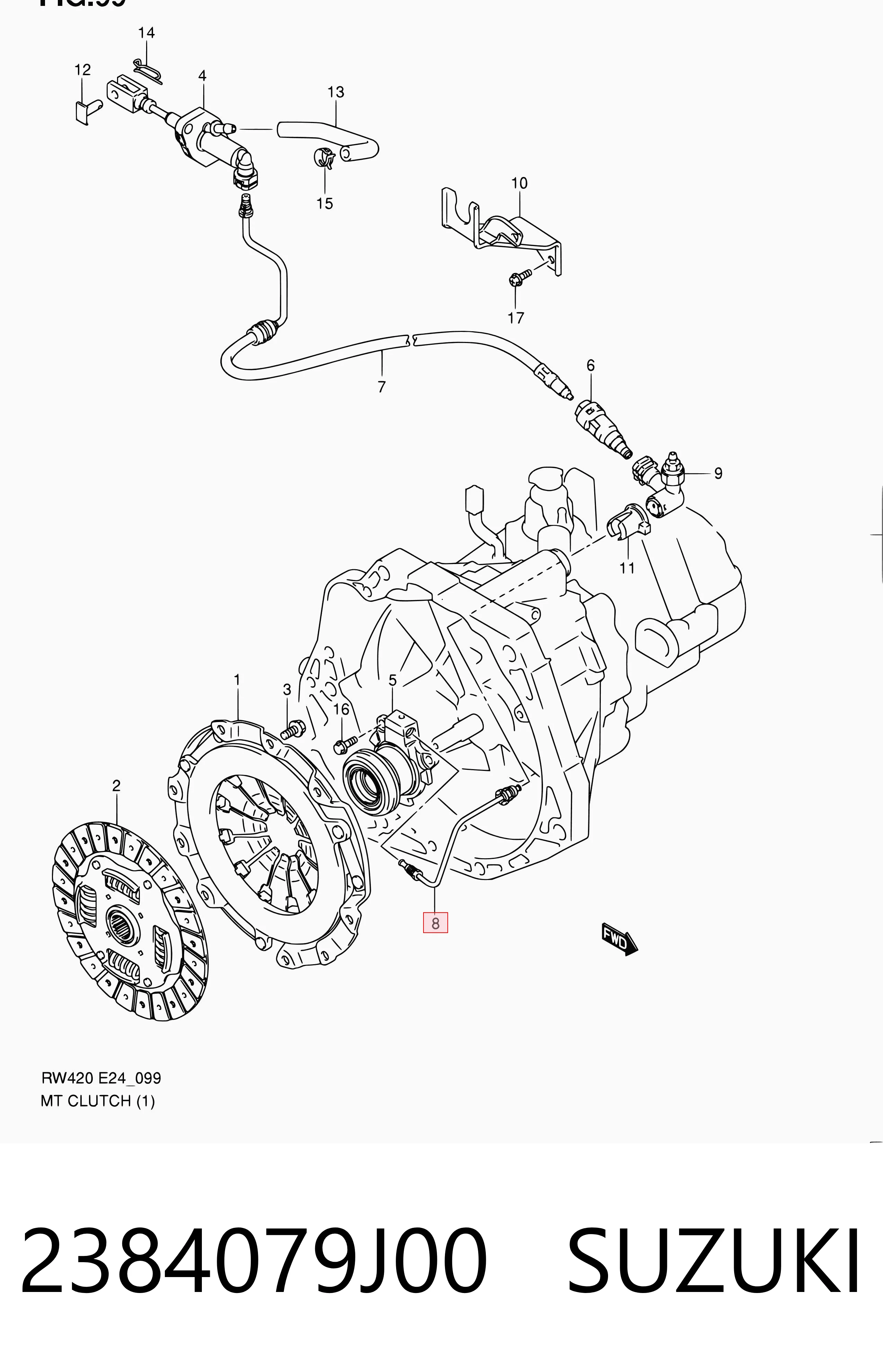 2384079J00 Suzuki 