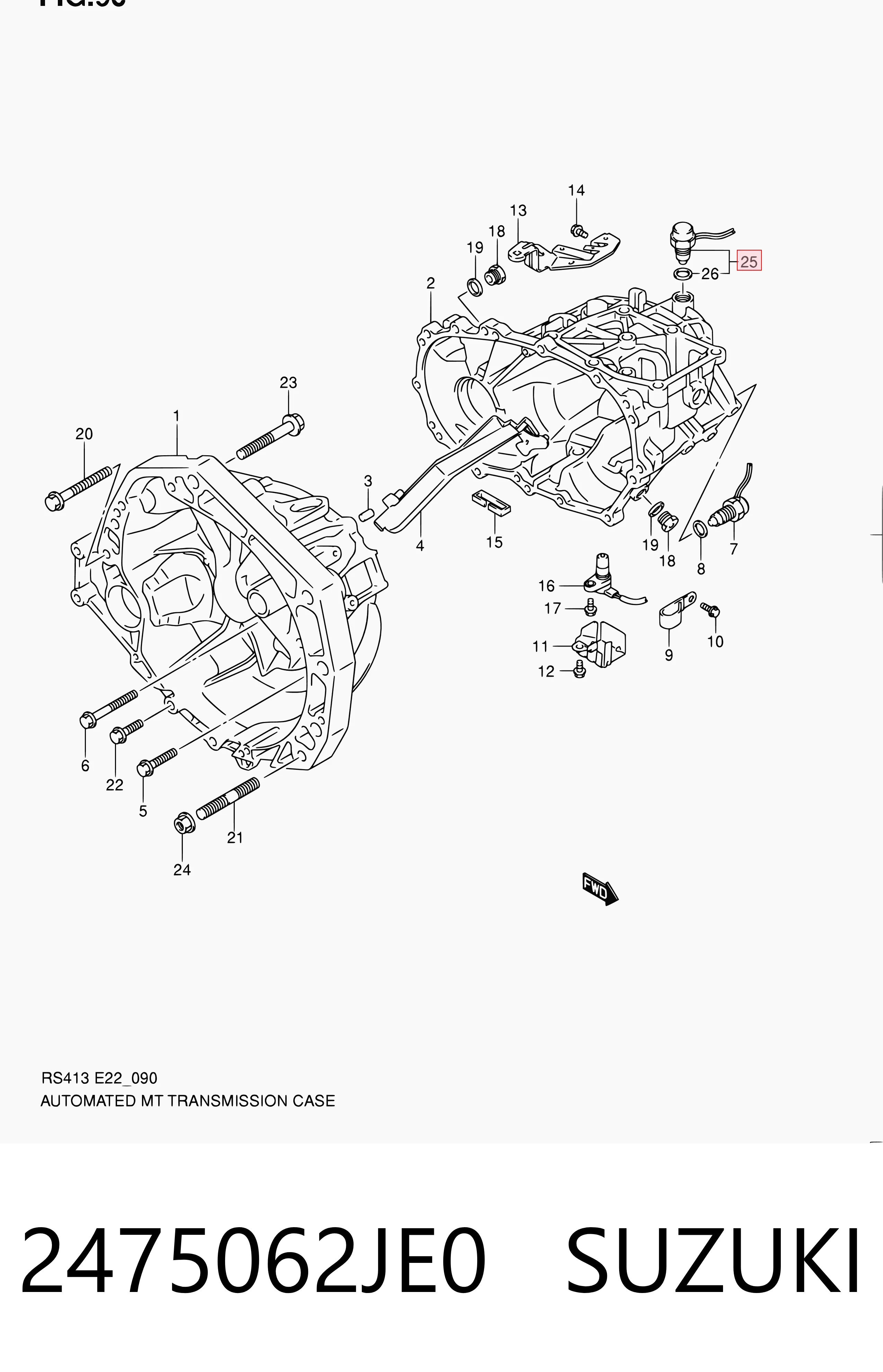 Sensor de ativação das luzes de marcha à ré para Toyota Land Cruiser J10