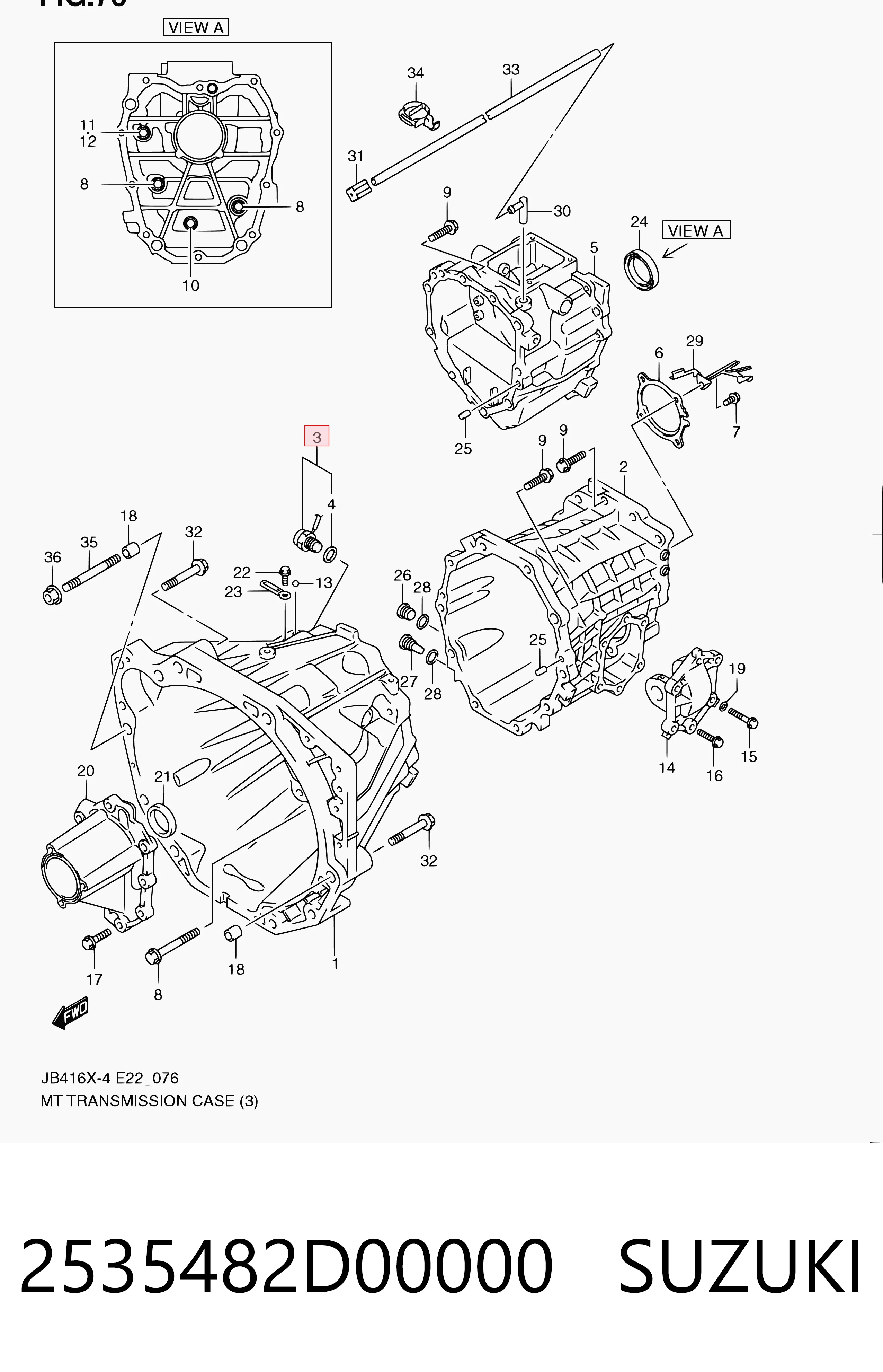 Sensor de ativação das luzes de marcha à ré para Lexus IS E1