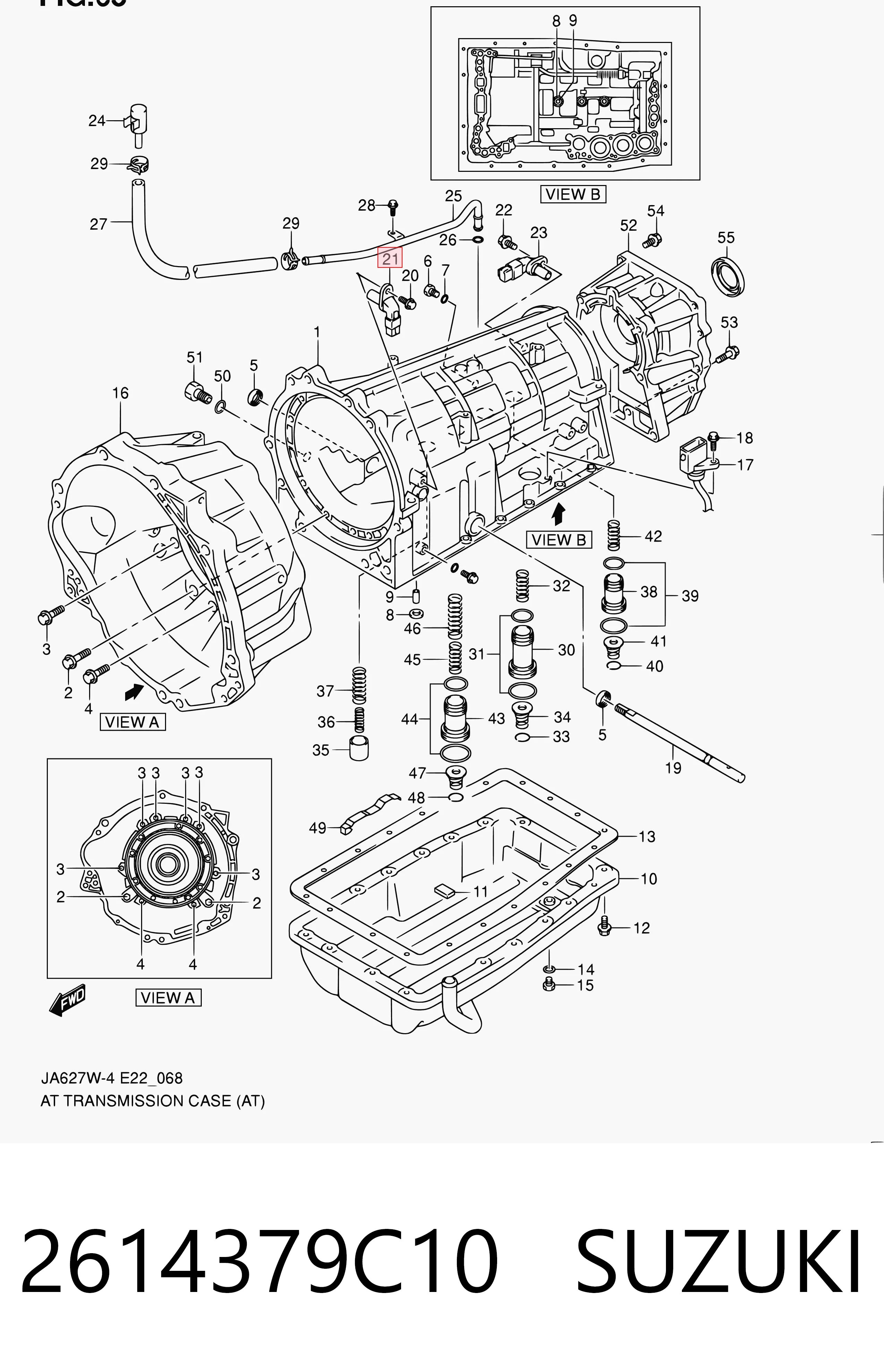 2614379C10 Suzuki Sensor de velocidade