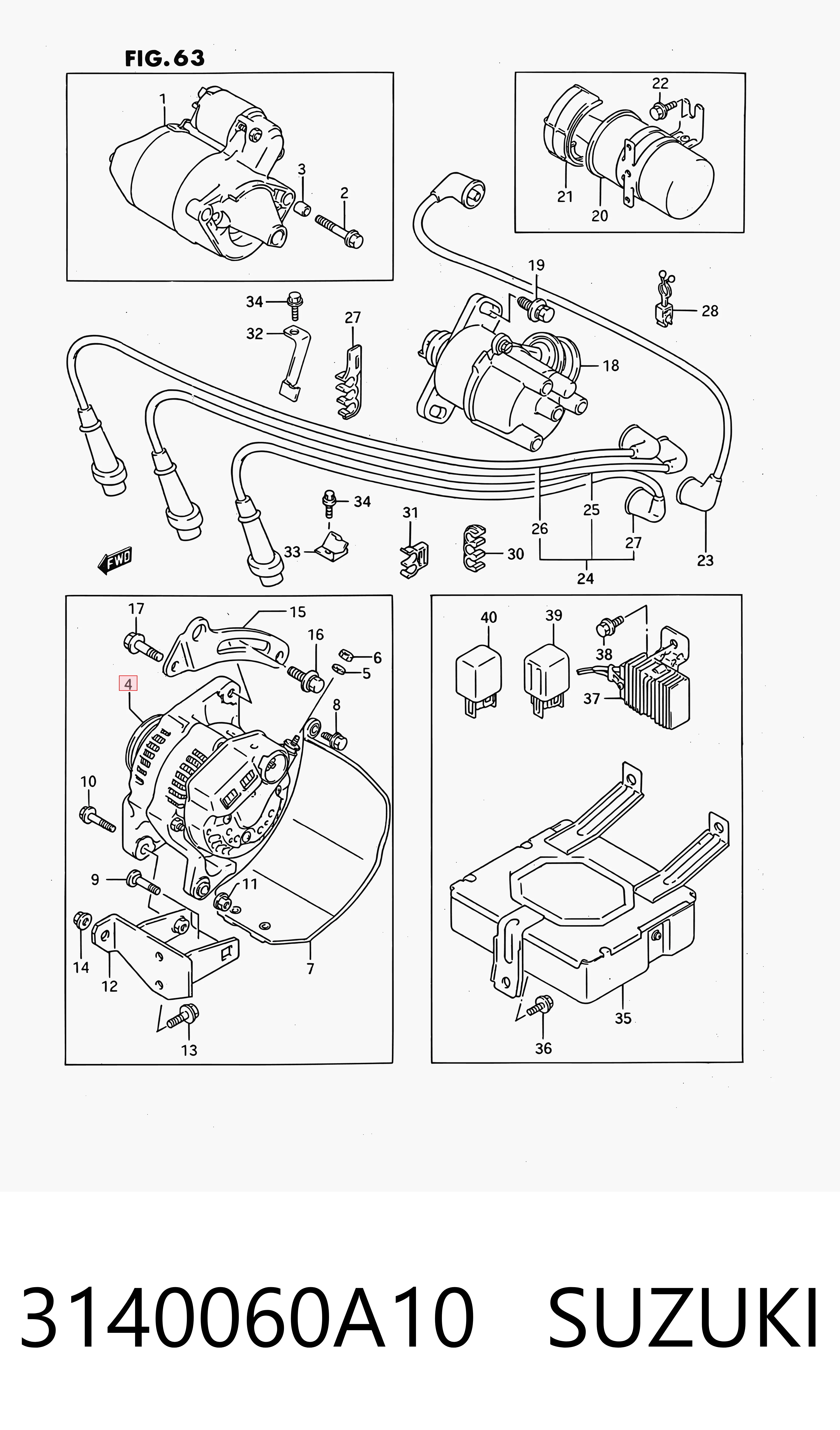 3140060A10 Suzuki Gerador