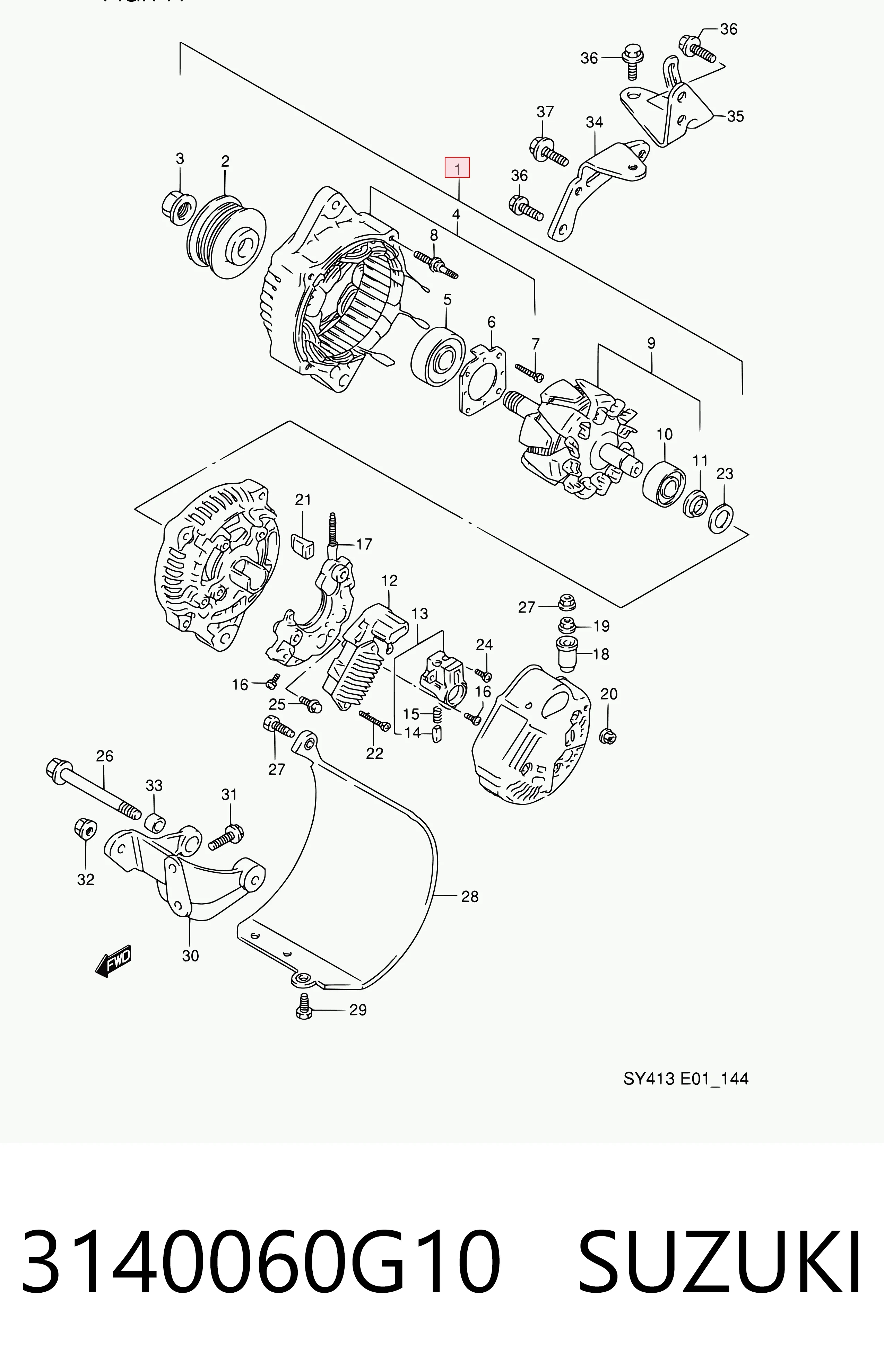 3140060G10 Suzuki Gerador