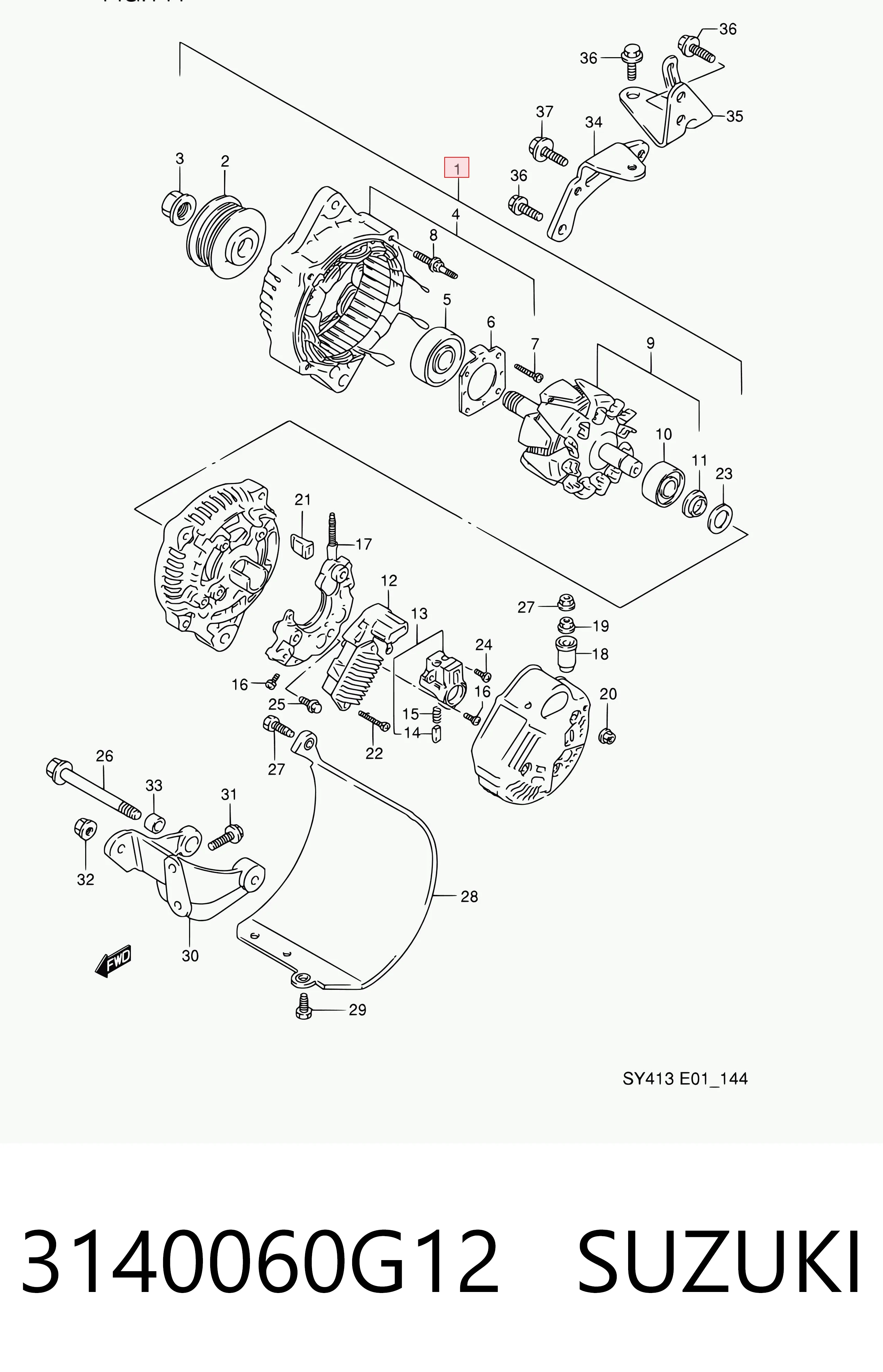 3140060G12 Suzuki Gerador