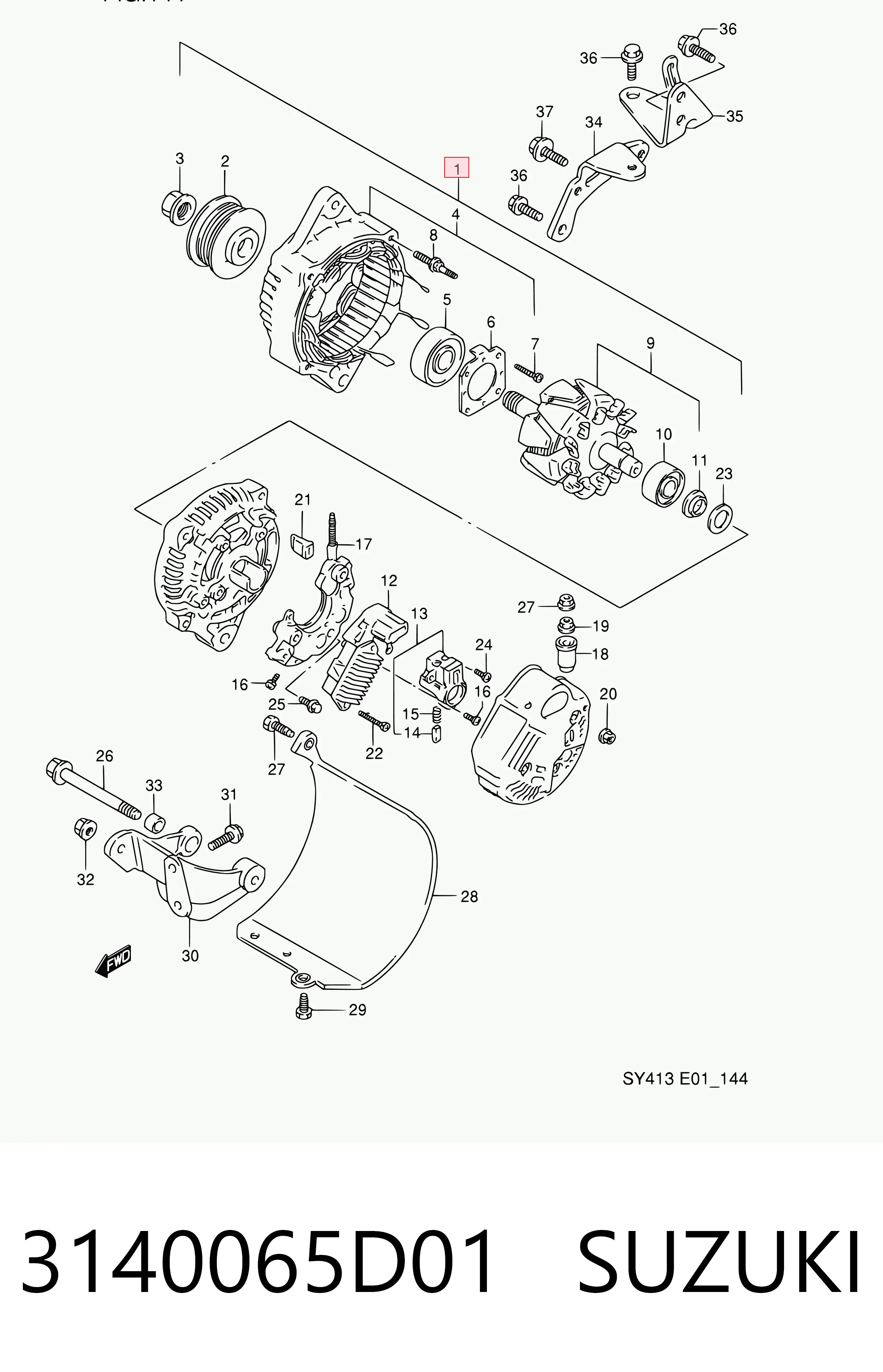 3140065D01 Suzuki Gerador