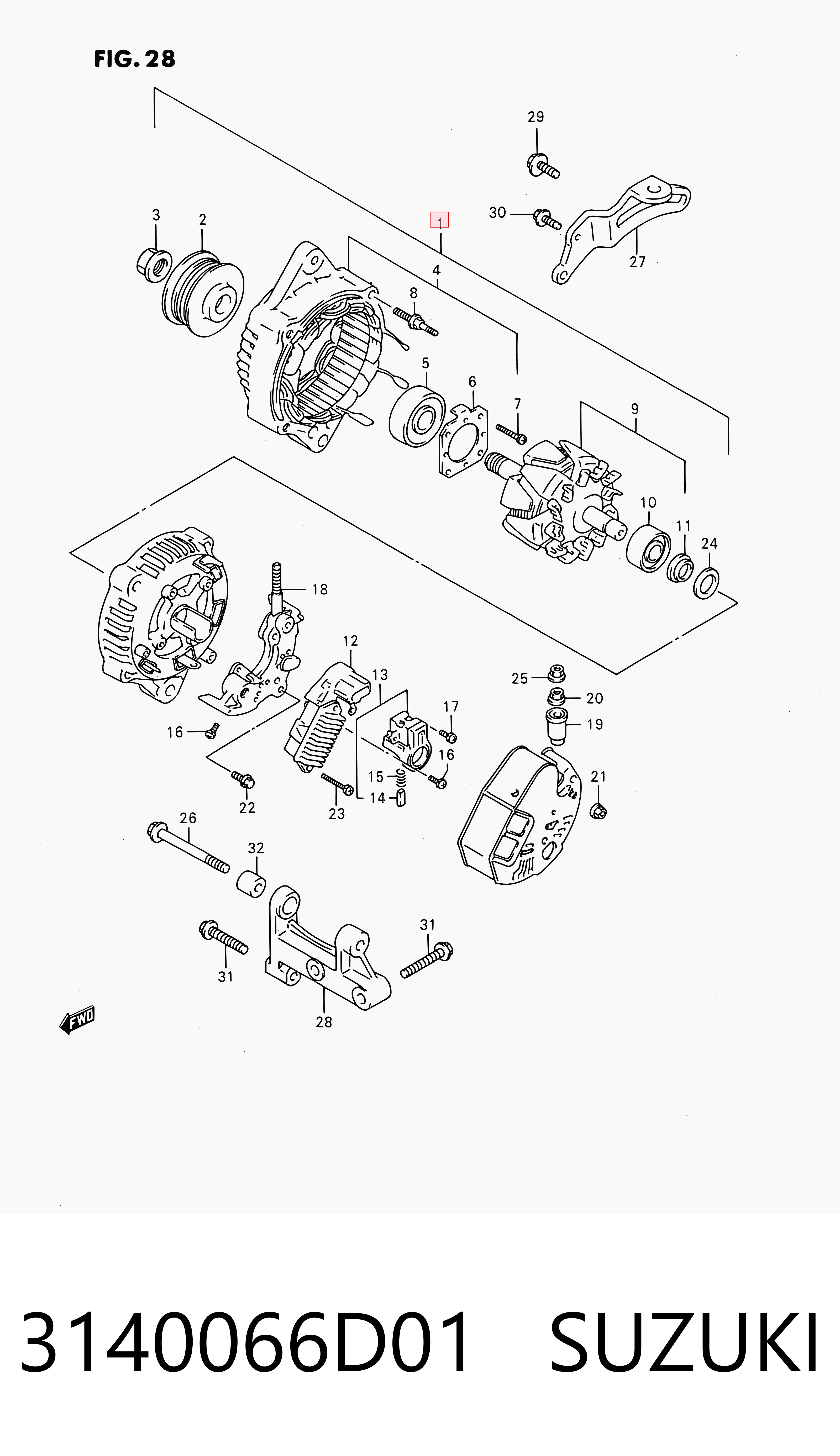 3140066D01 Suzuki Gerador