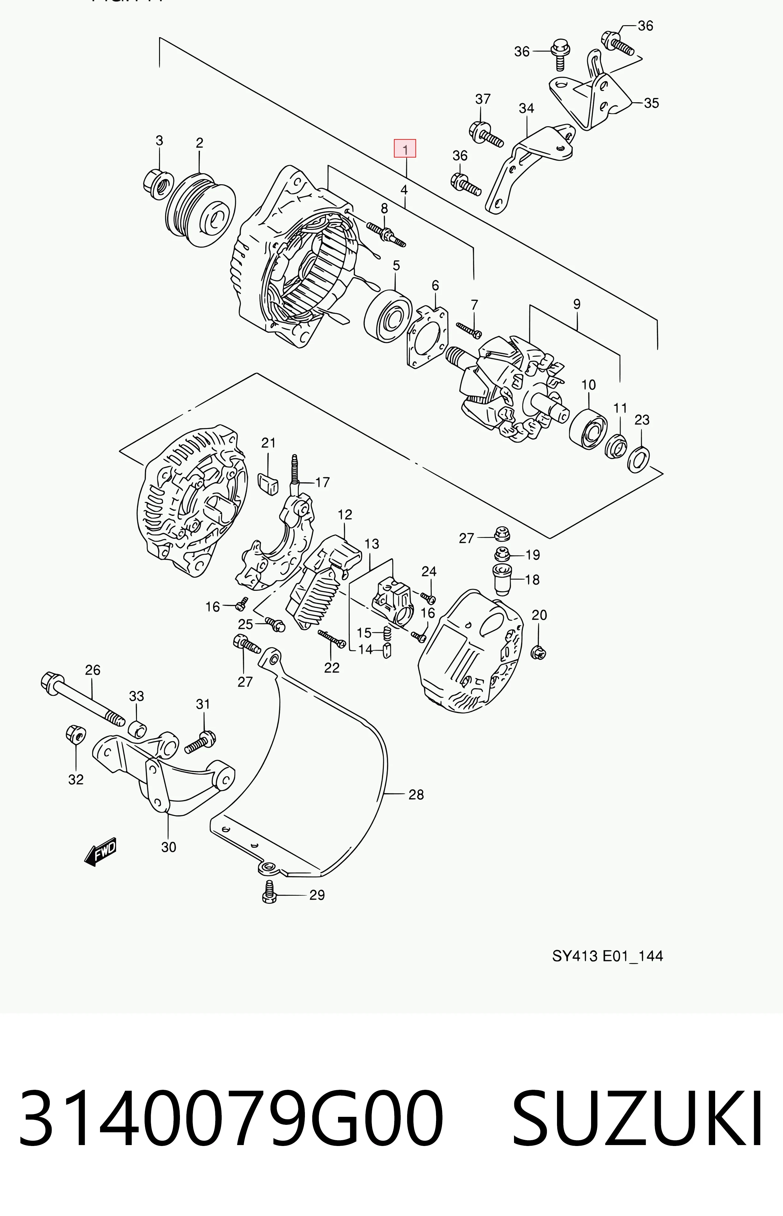 3140079G00 Suzuki Gerador