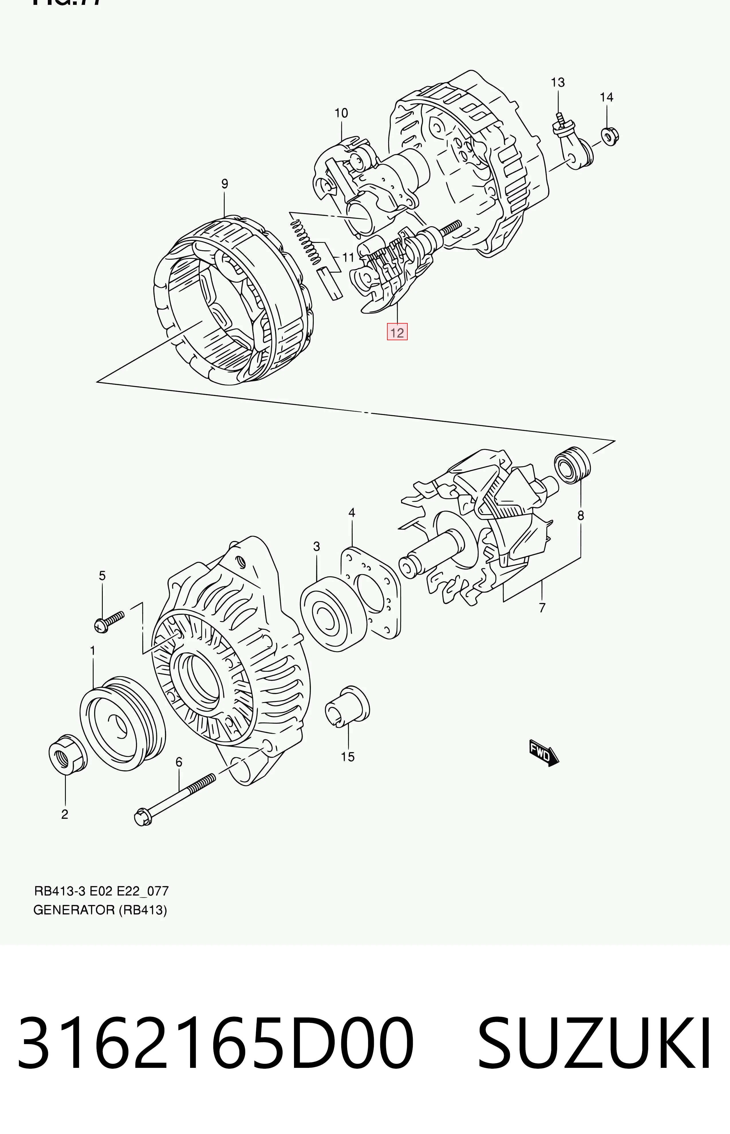 3162165D00 Suzuki