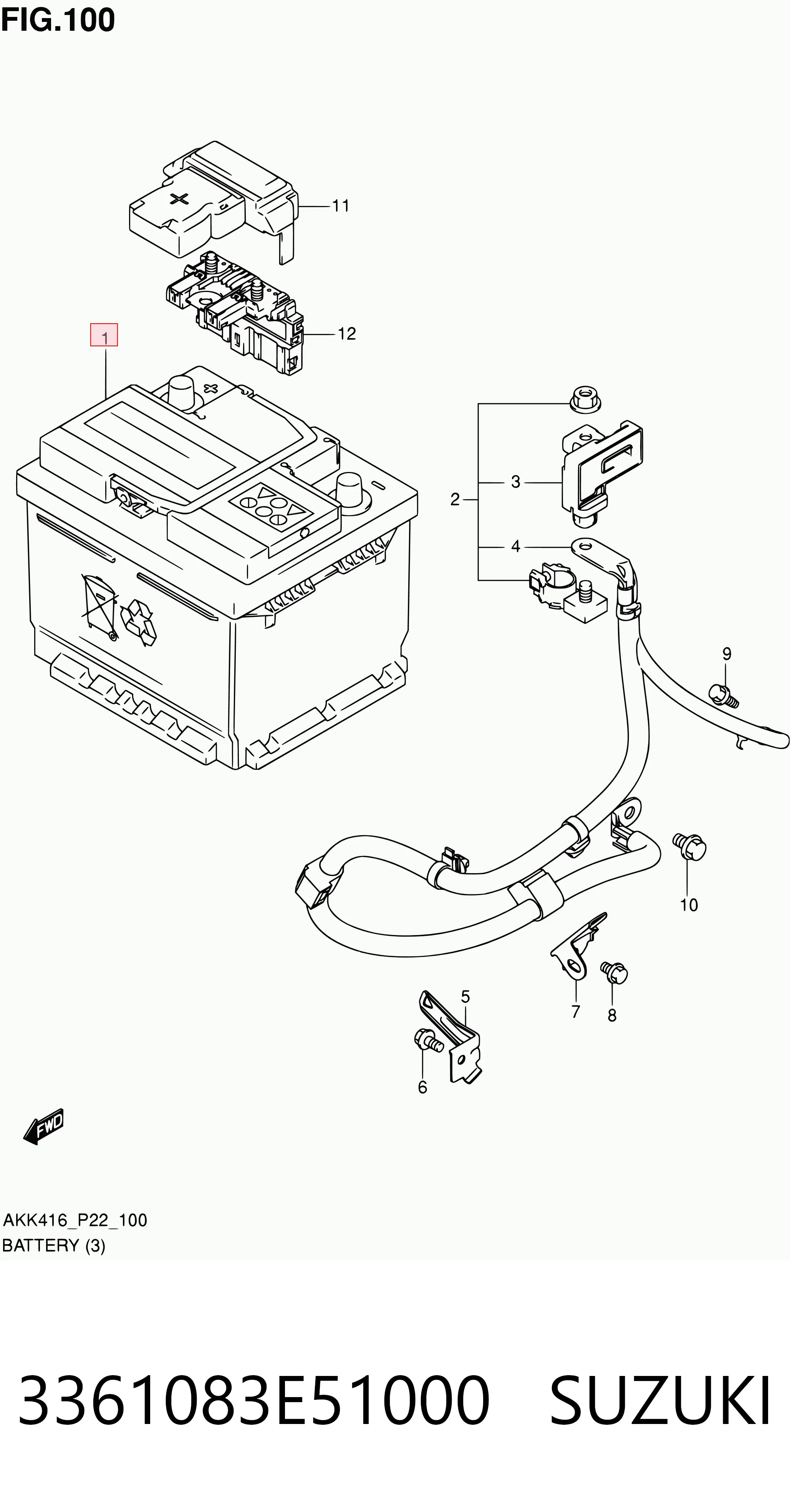 3361083E51000 Suzuki