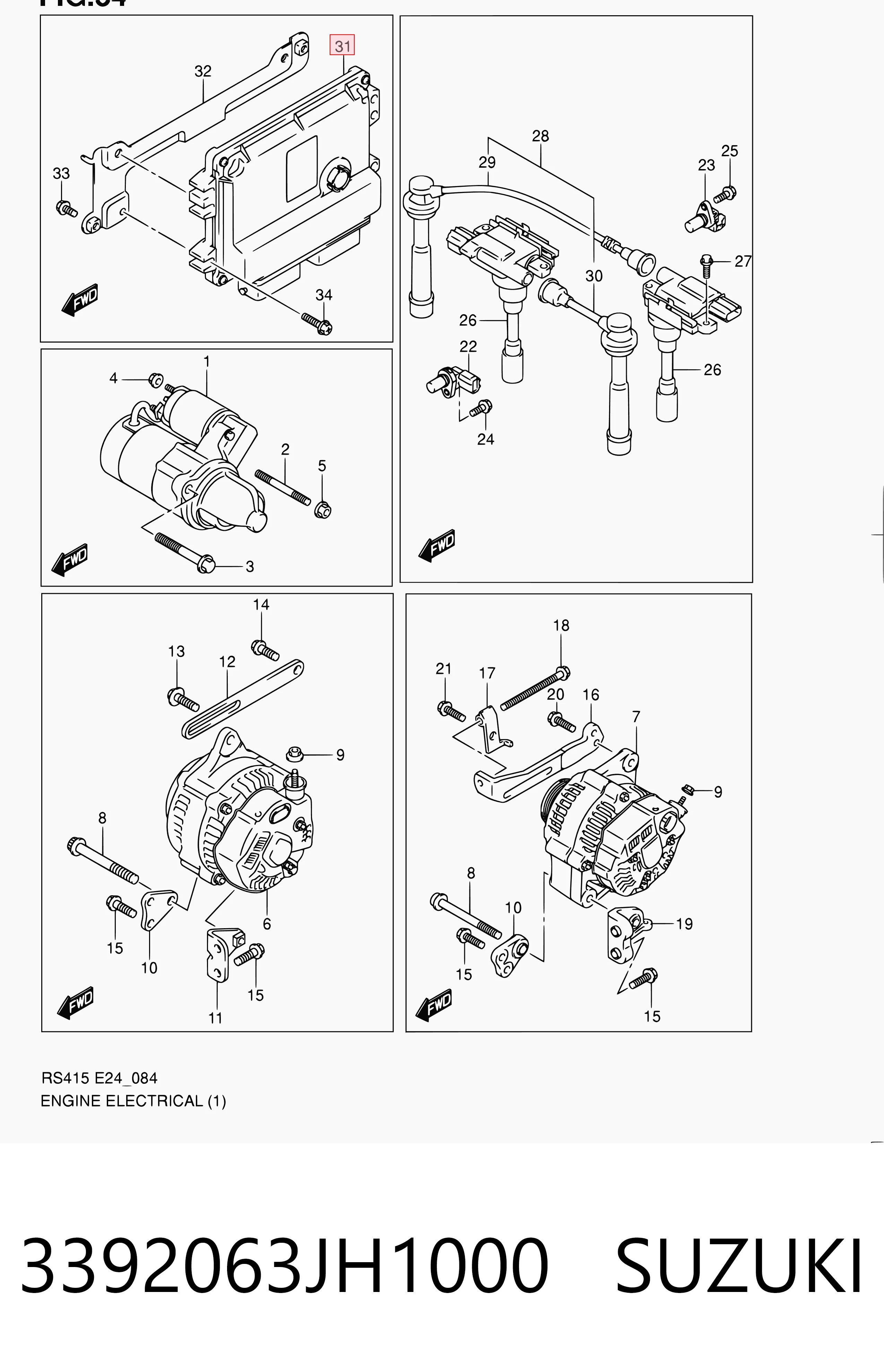 3392063JH1000 Suzuki