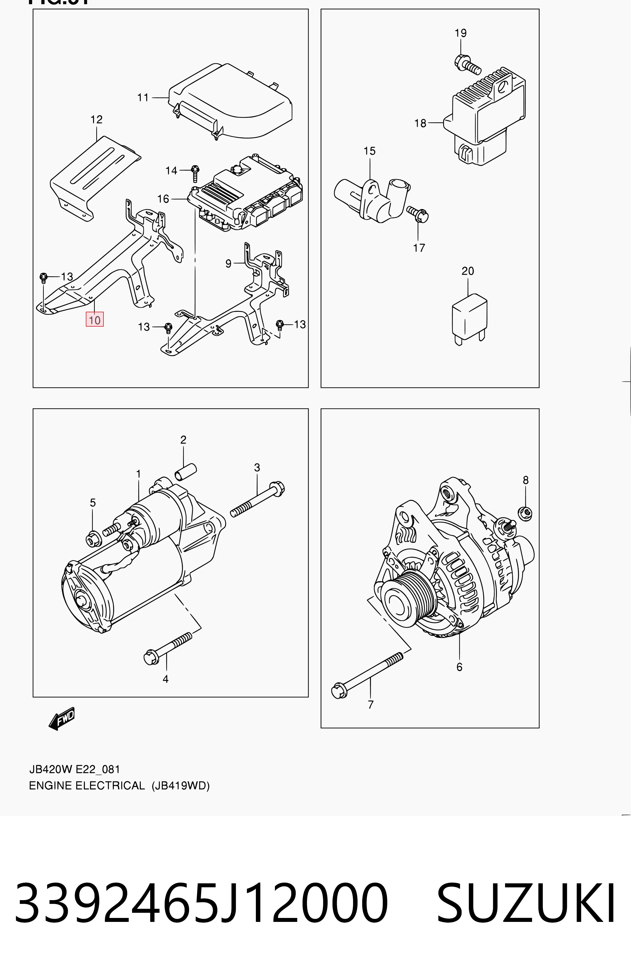 3392465J12000 Suzuki