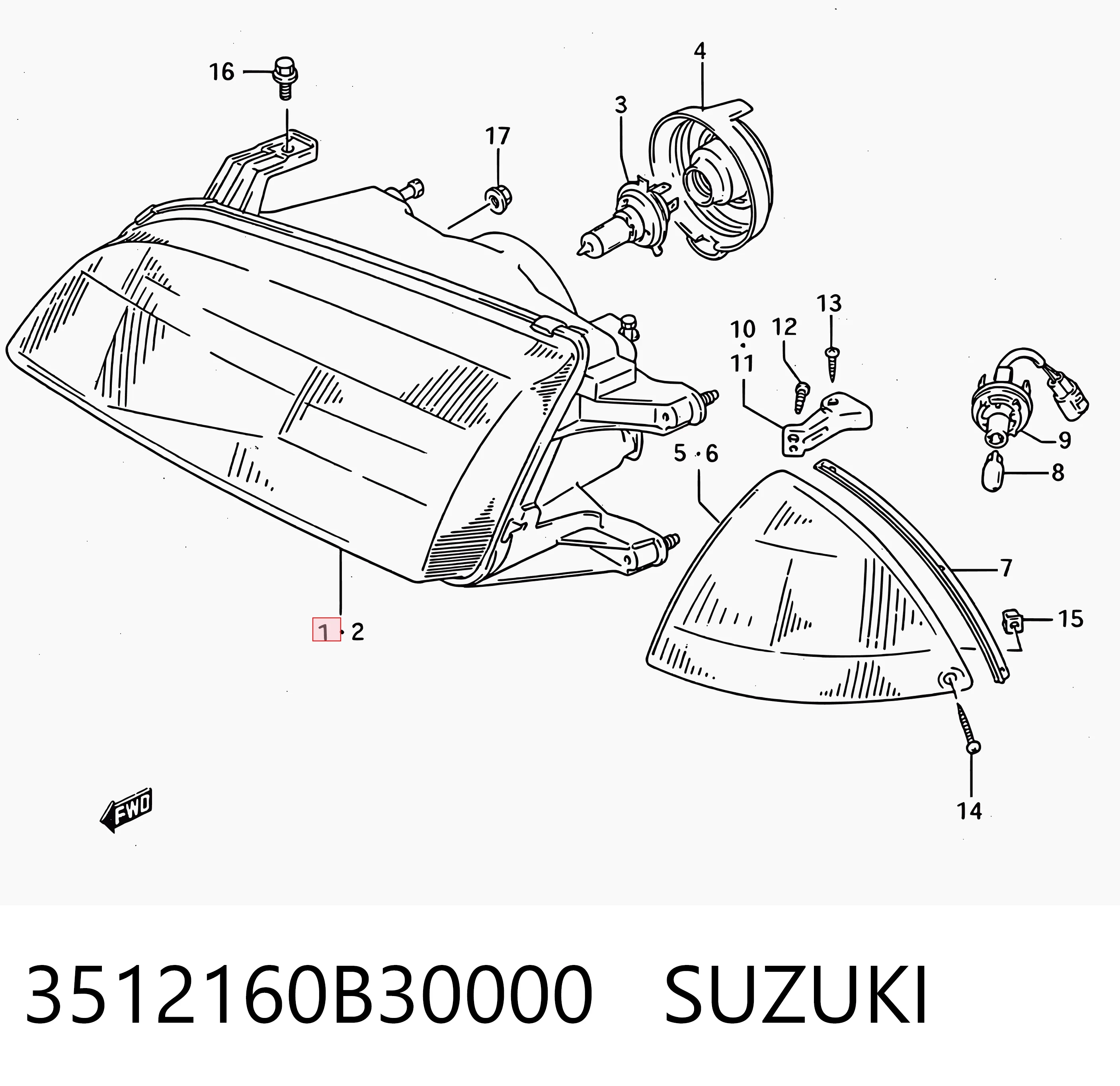Luz direita Alkar 2746987 preço, a partir de 64,04 USD