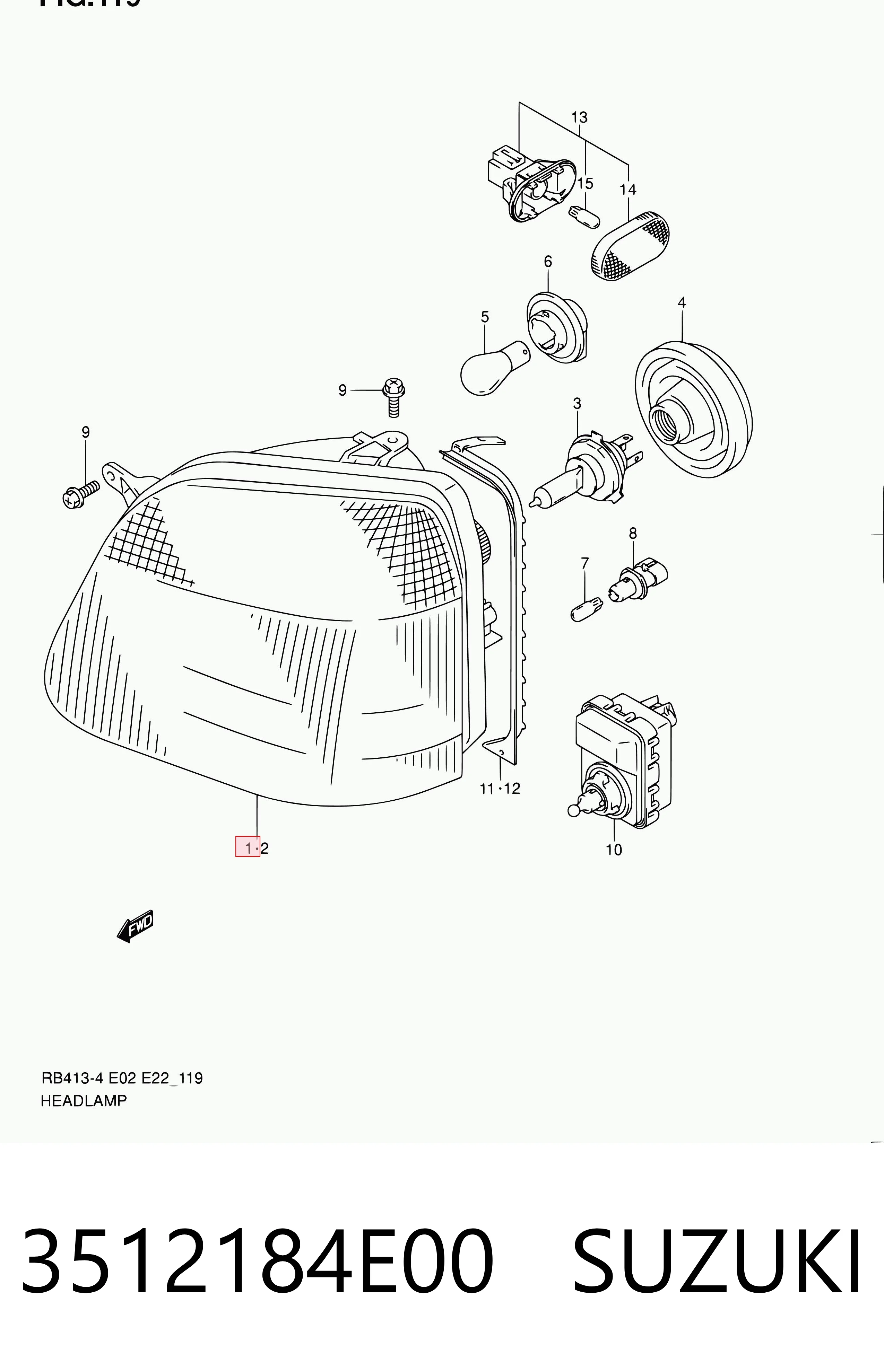 3512184E00 Suzuki