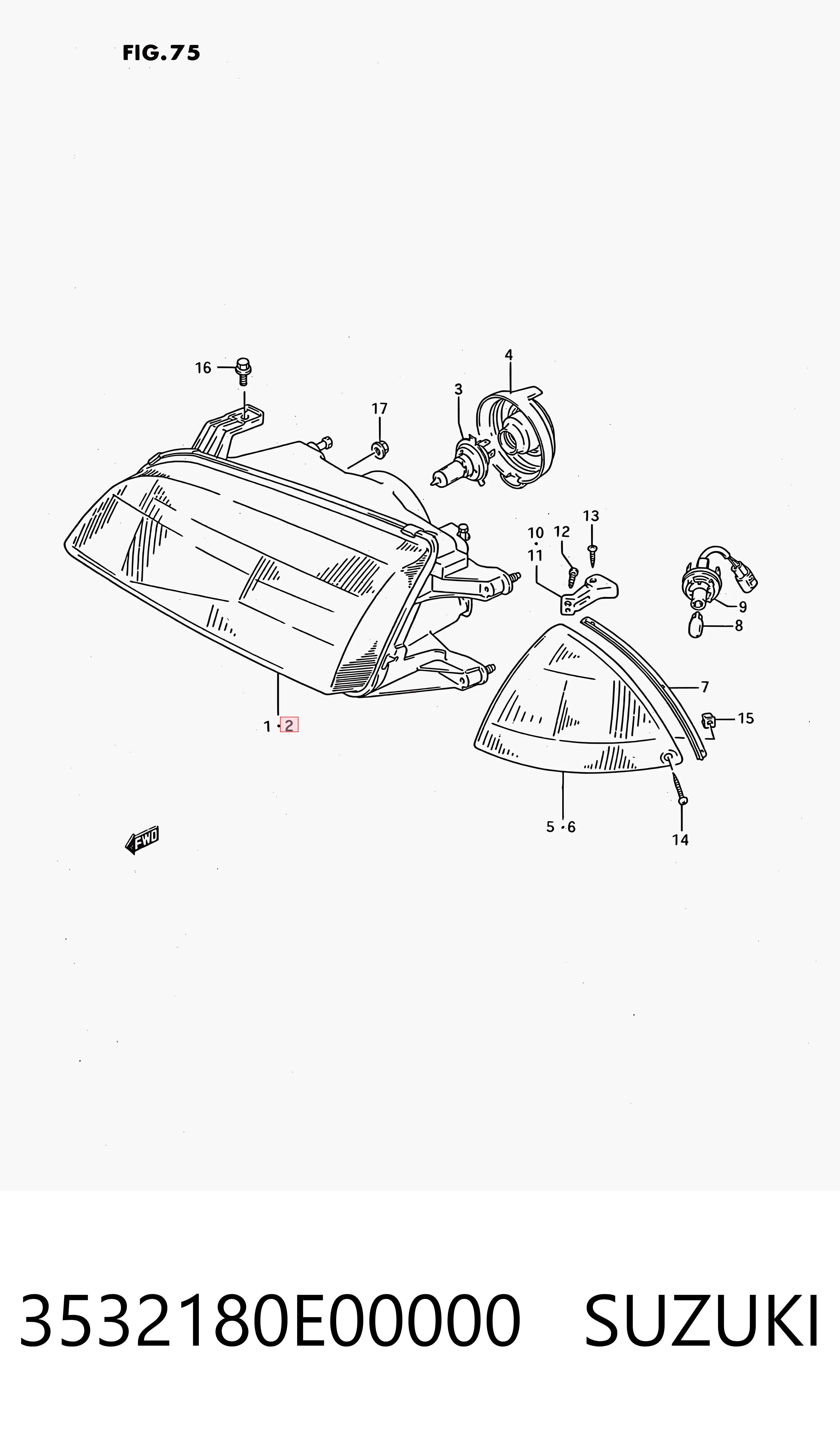  para Suzuki Swift II (AH, AJ)