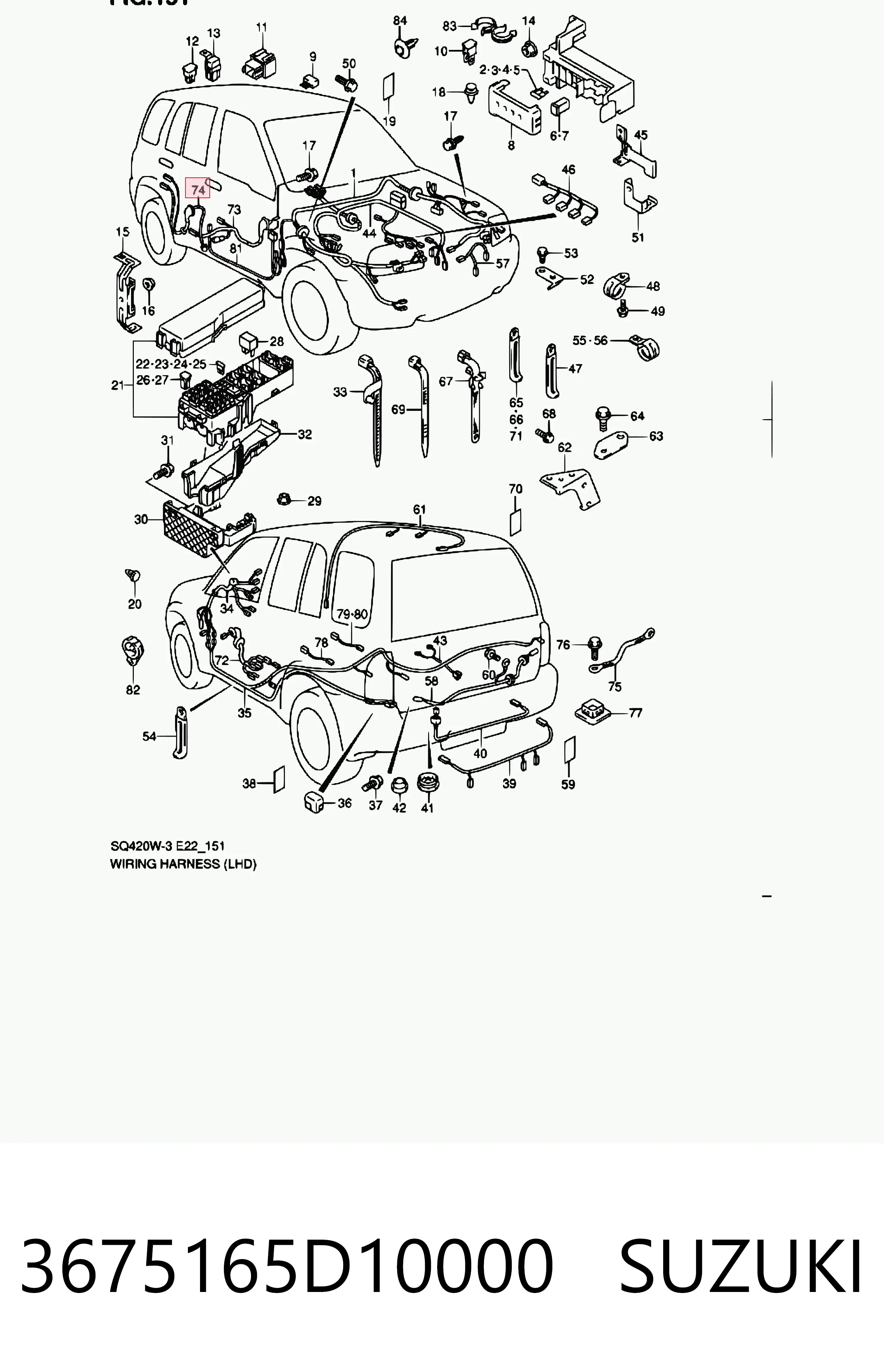 3675165D10000 Suzuki