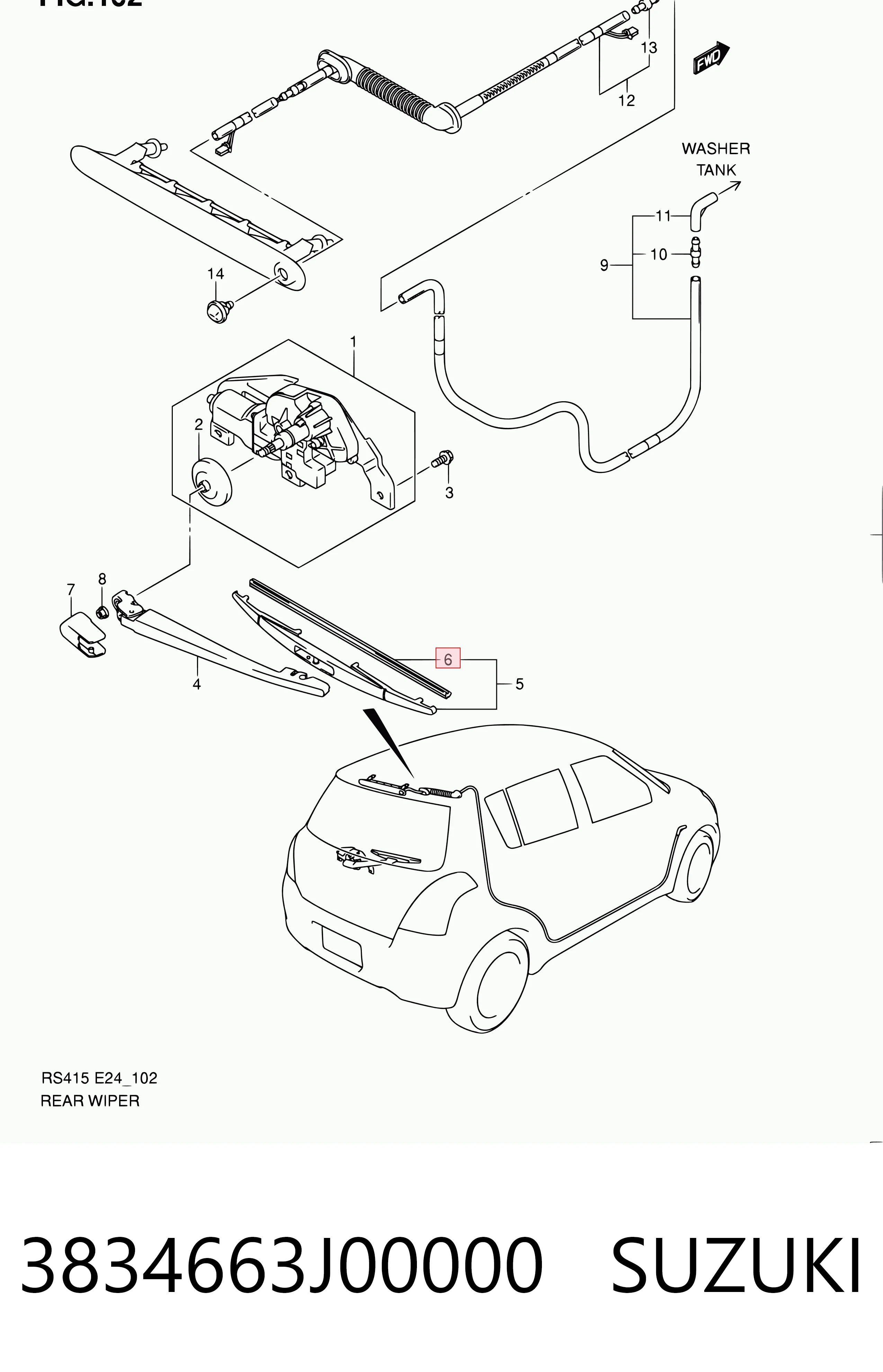 3834663J00000 Suzuki