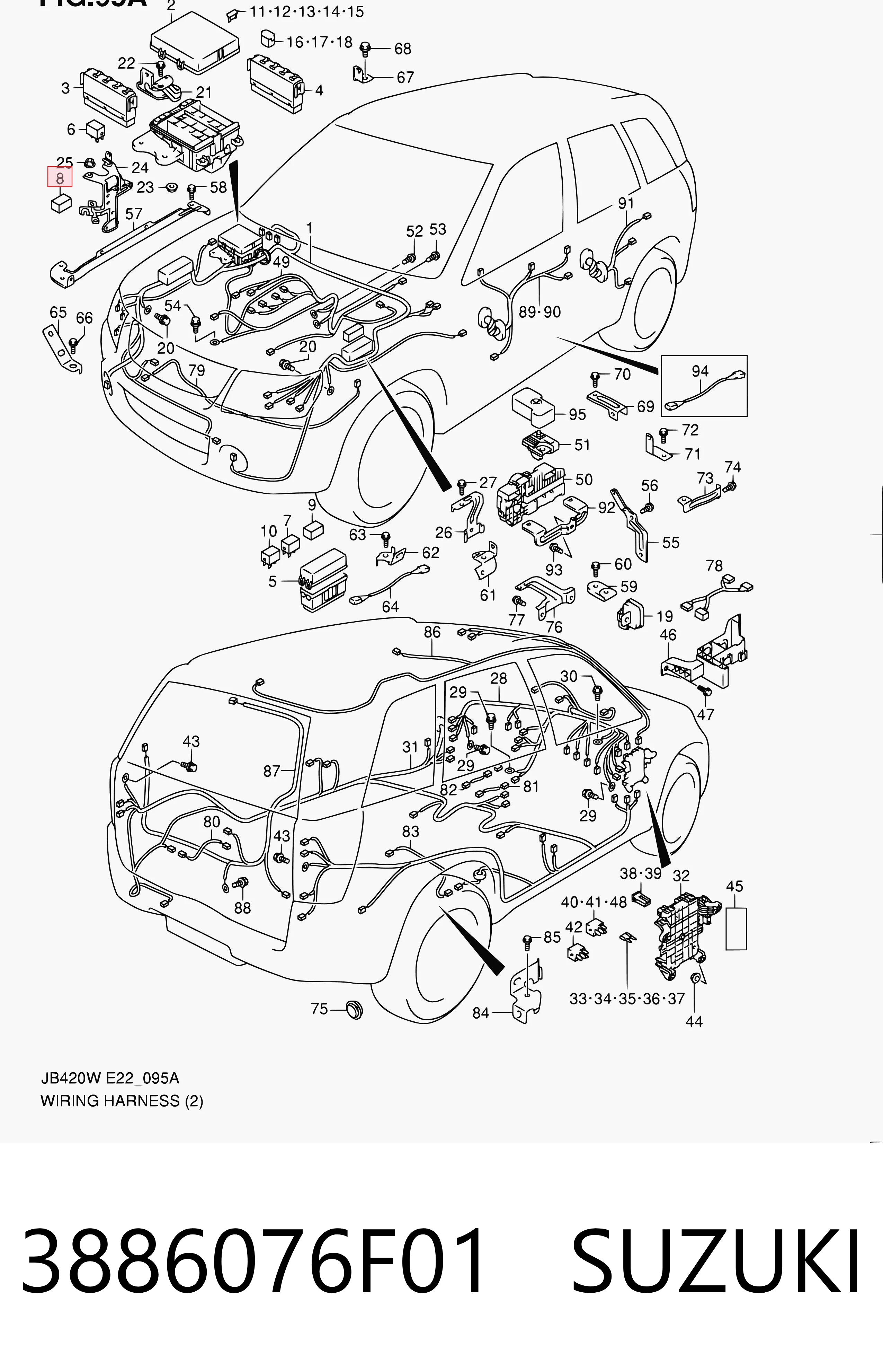 3886076F01 Suzuki 