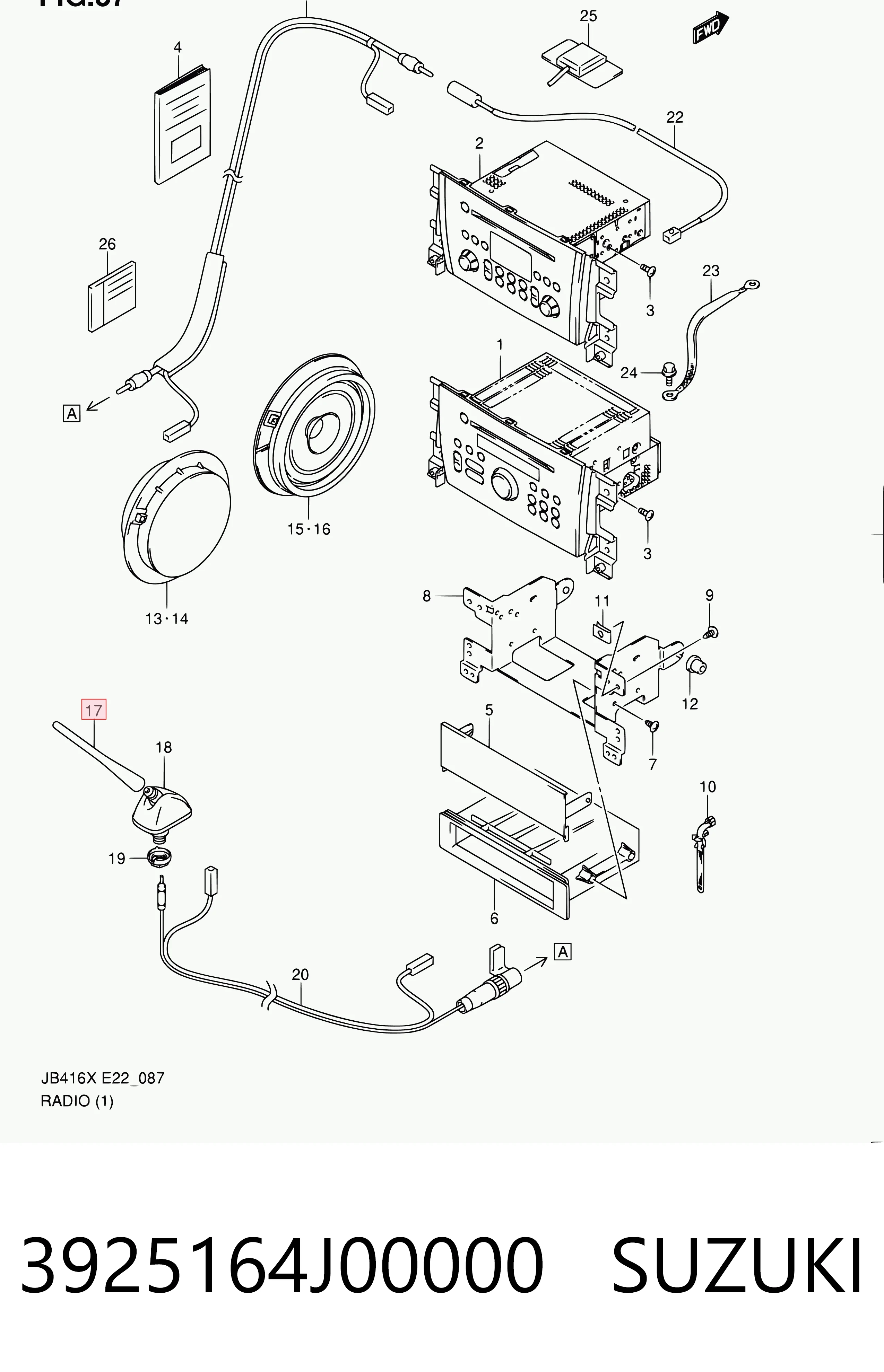 3925164J00000 Suzuki