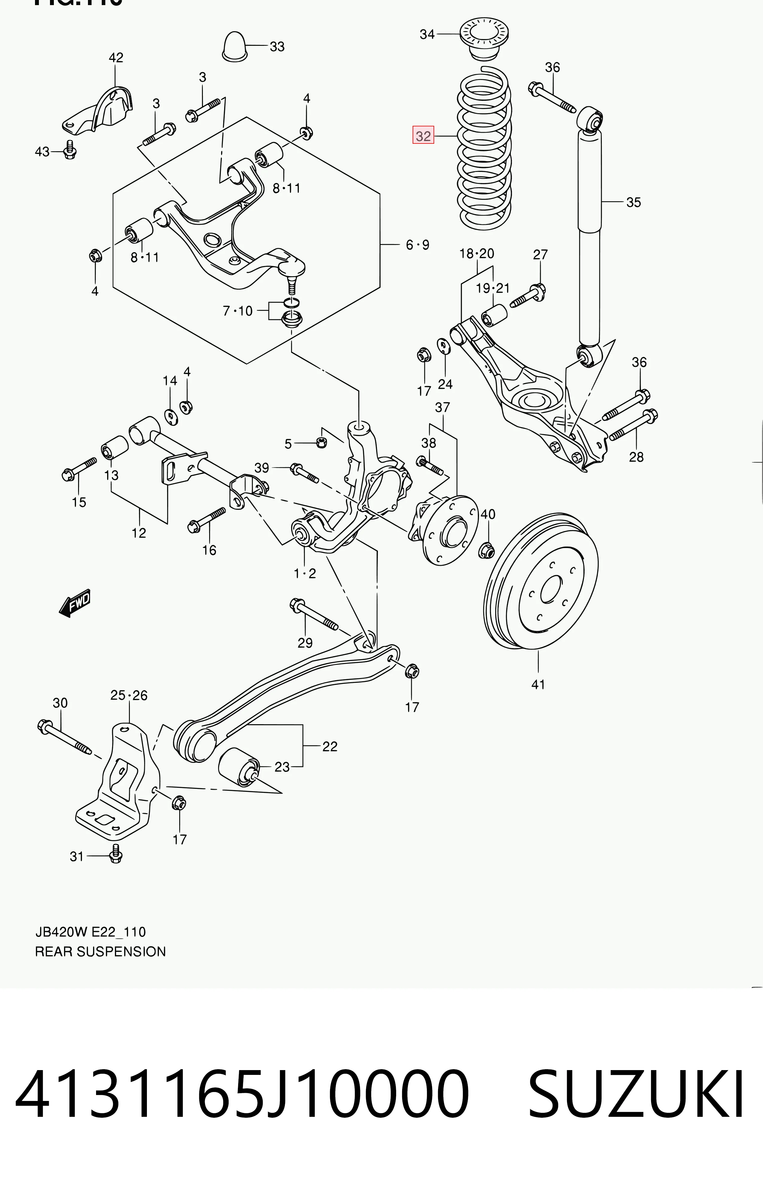 4131165J10000 Suzuki