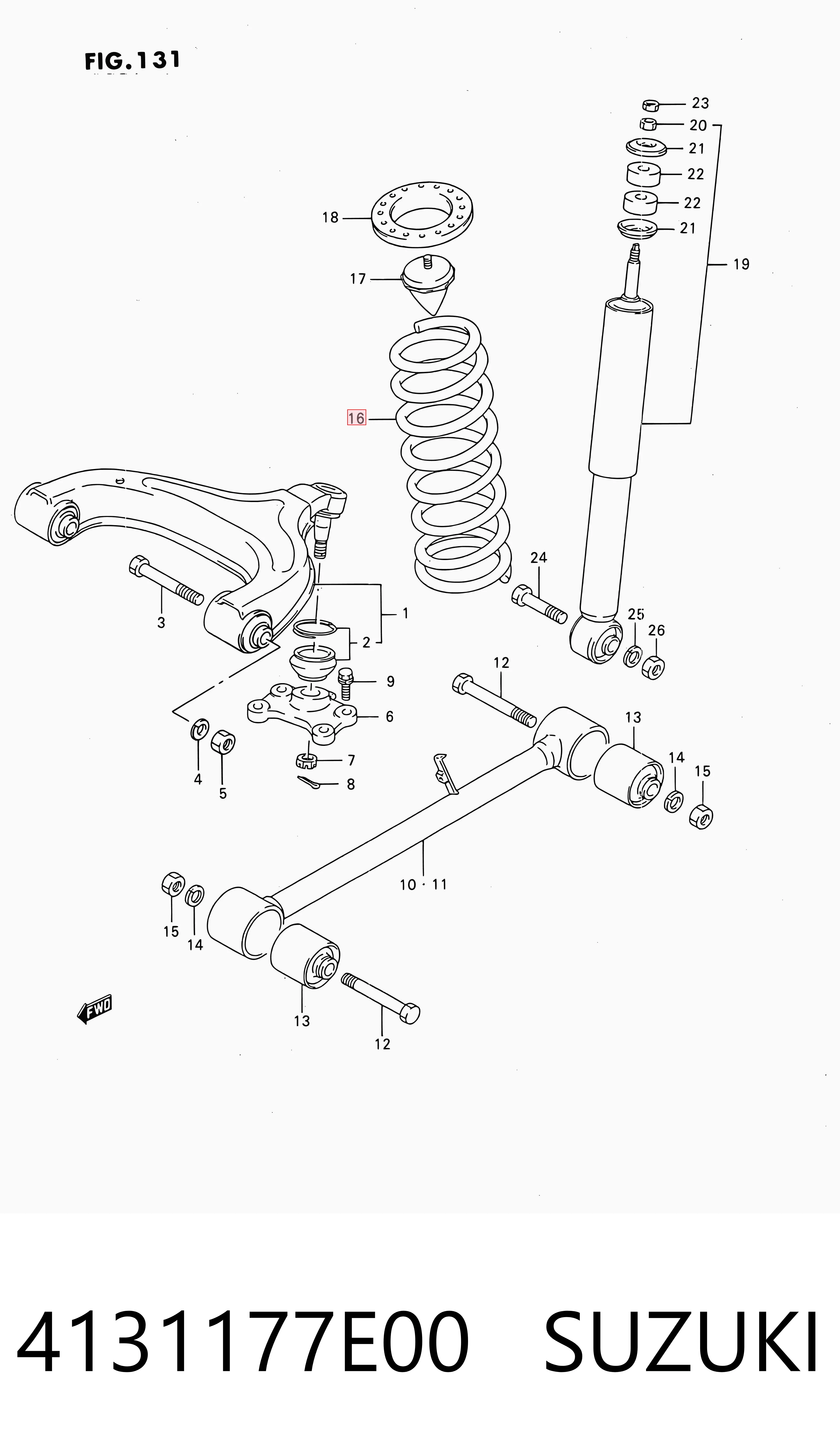 Compre 4131156B01 Toyota Mola traseira