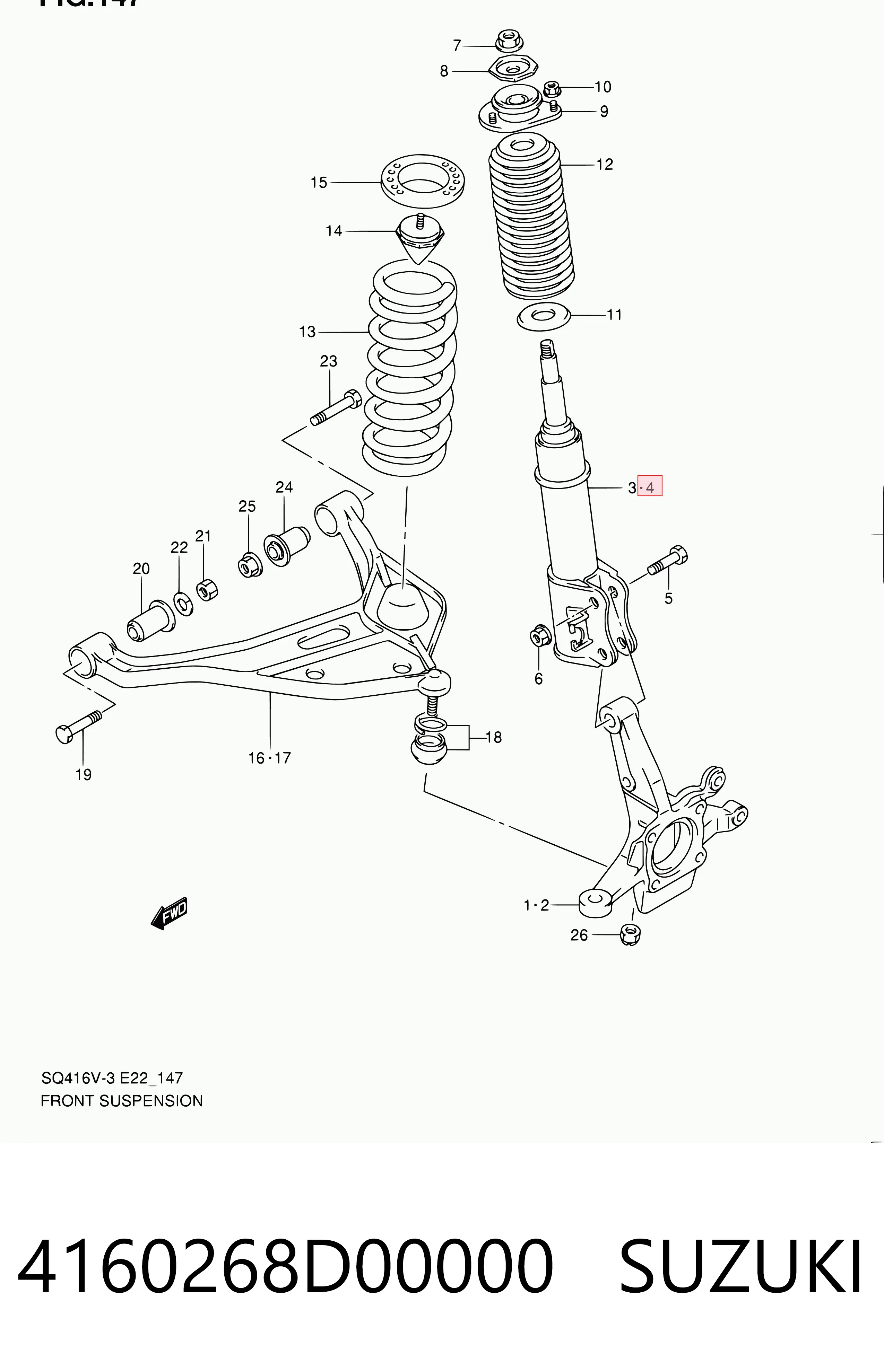 4160268D00000 Suzuki