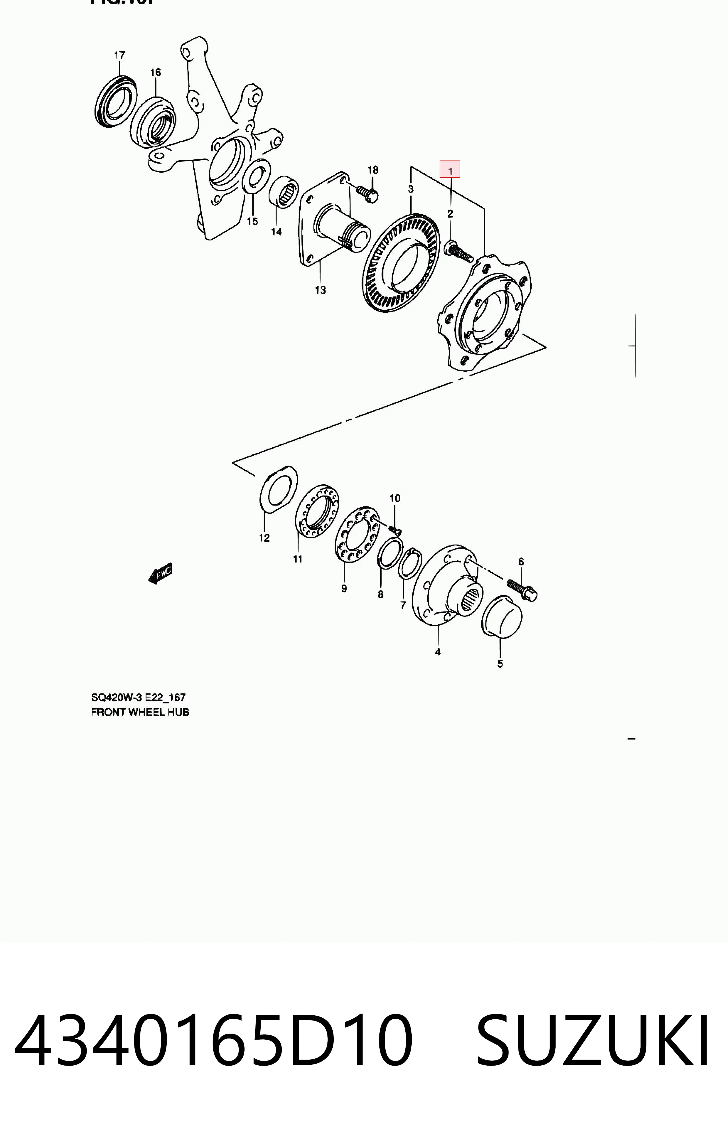 4340165D10 Suzuki