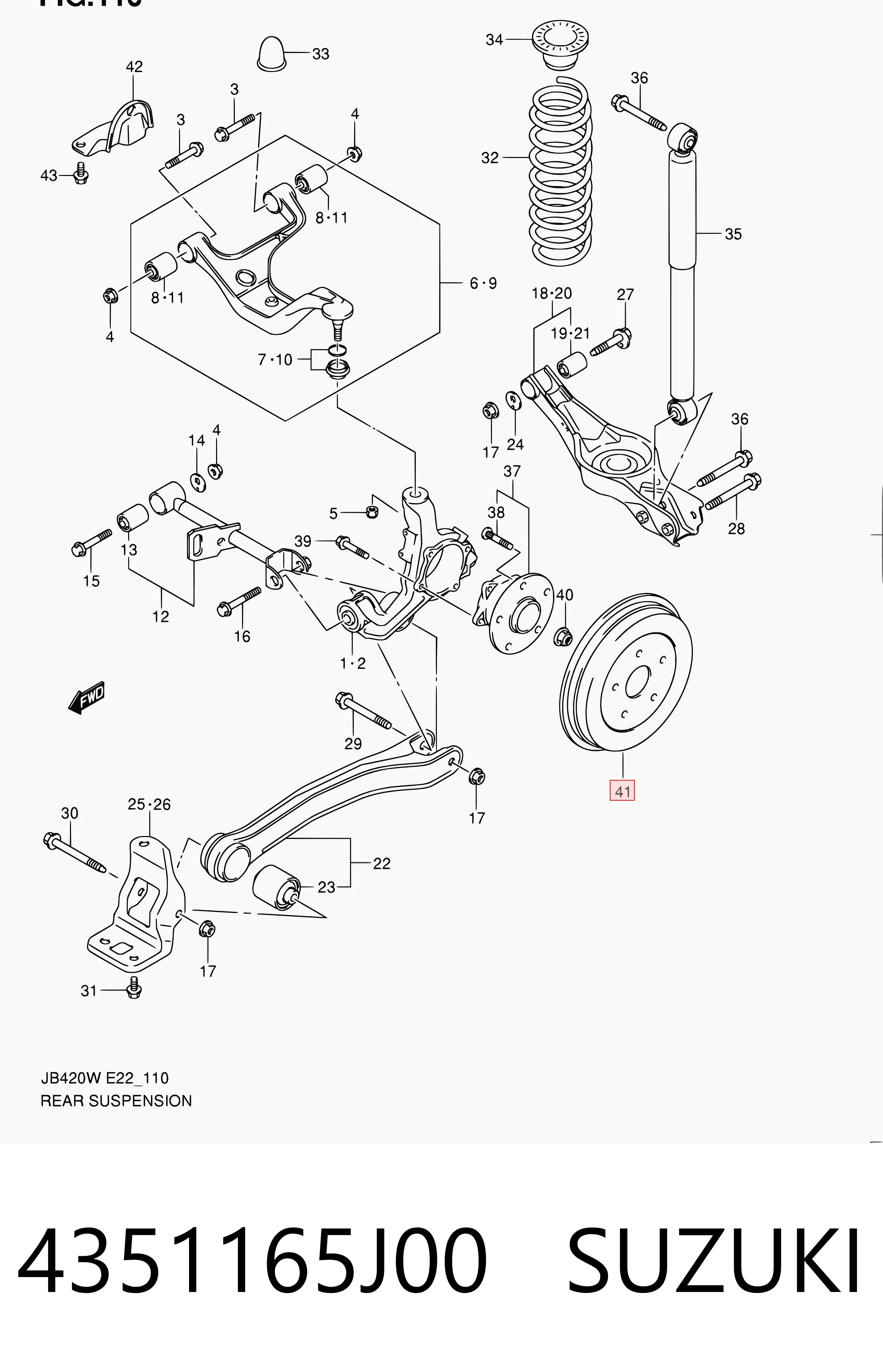 4351165J00 Suzuki